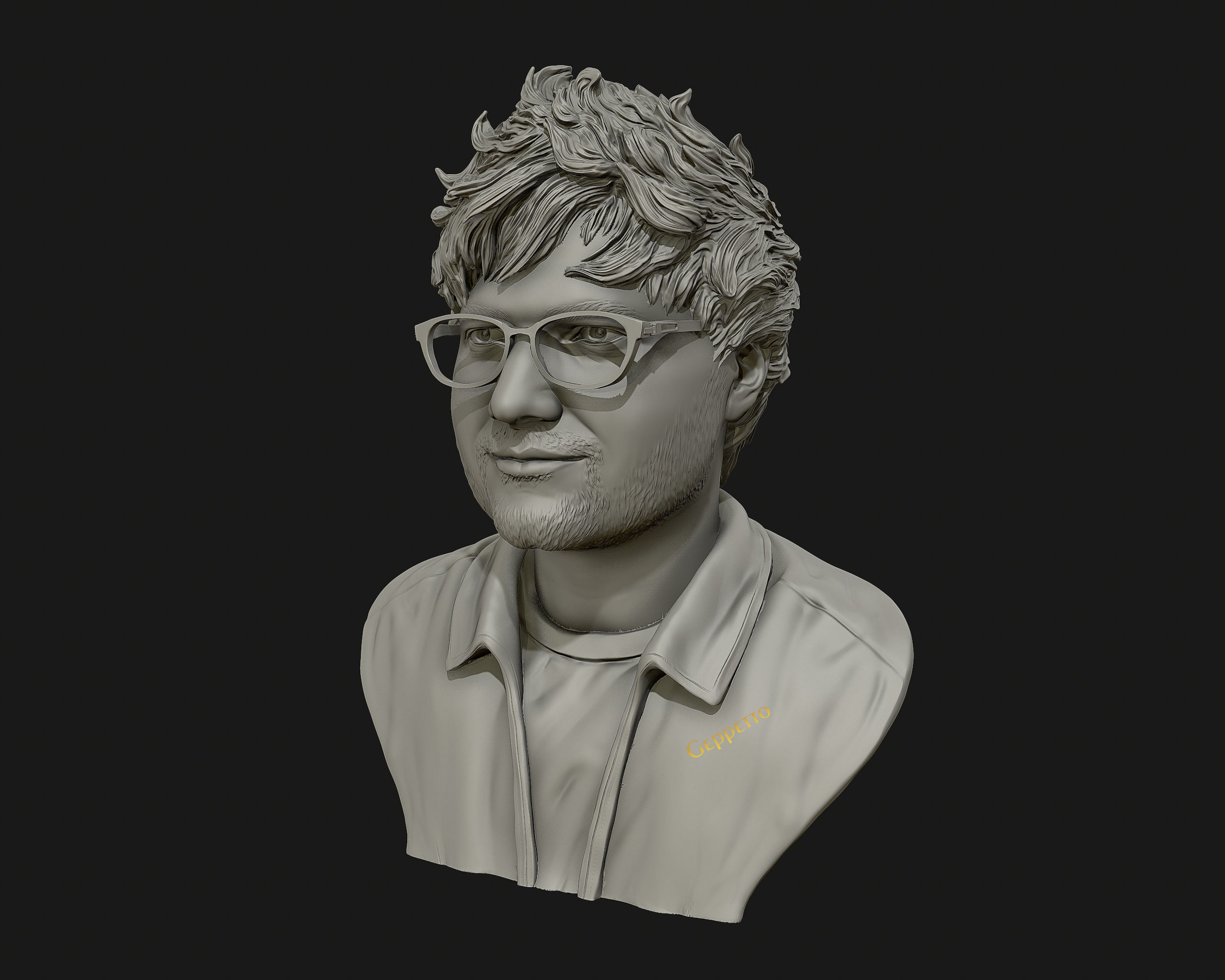 Ed Sheeran sculpture ready to 3D print 3D print model_16