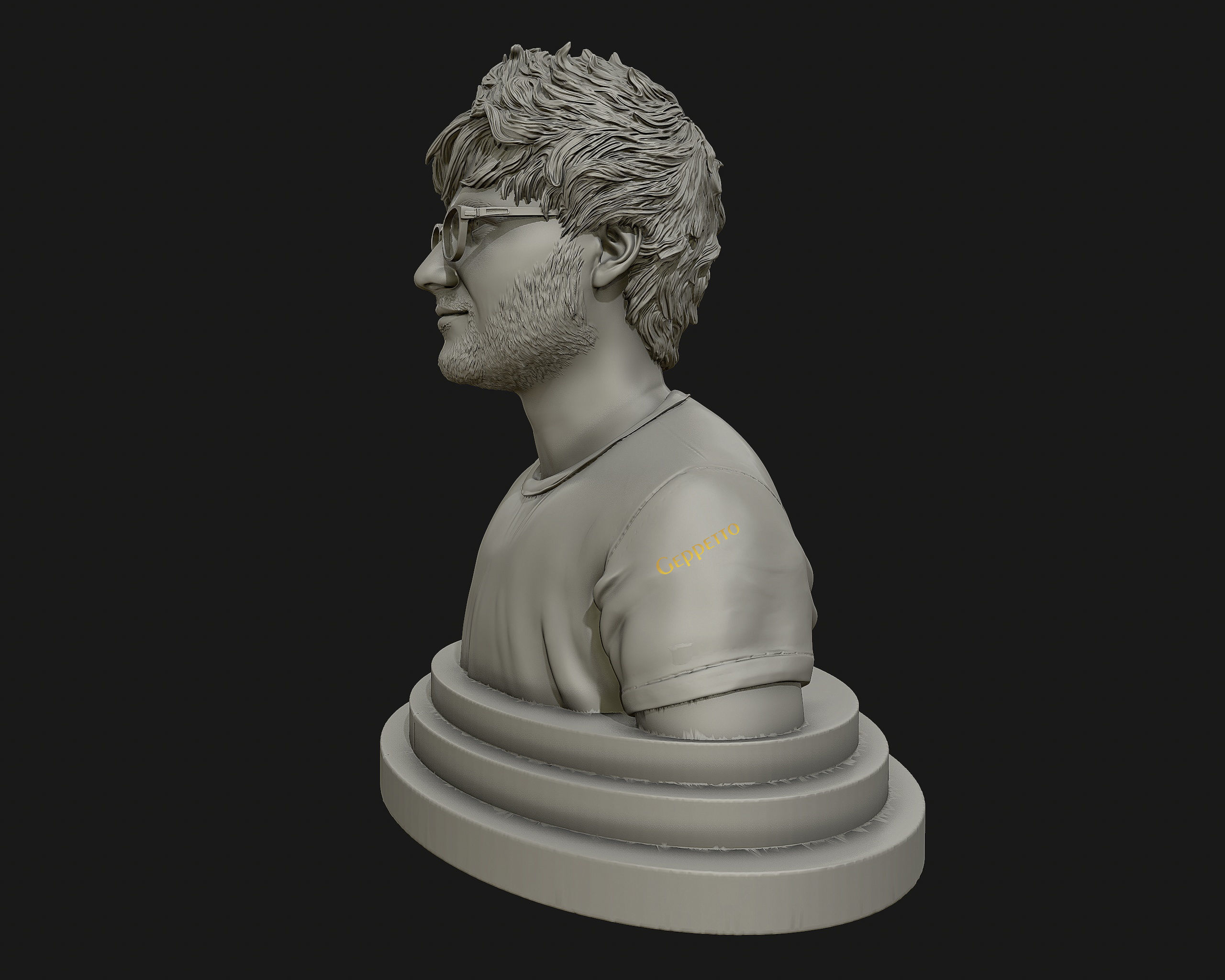 Ed Sheeran sculpture ready to 3D print 3D print model_49