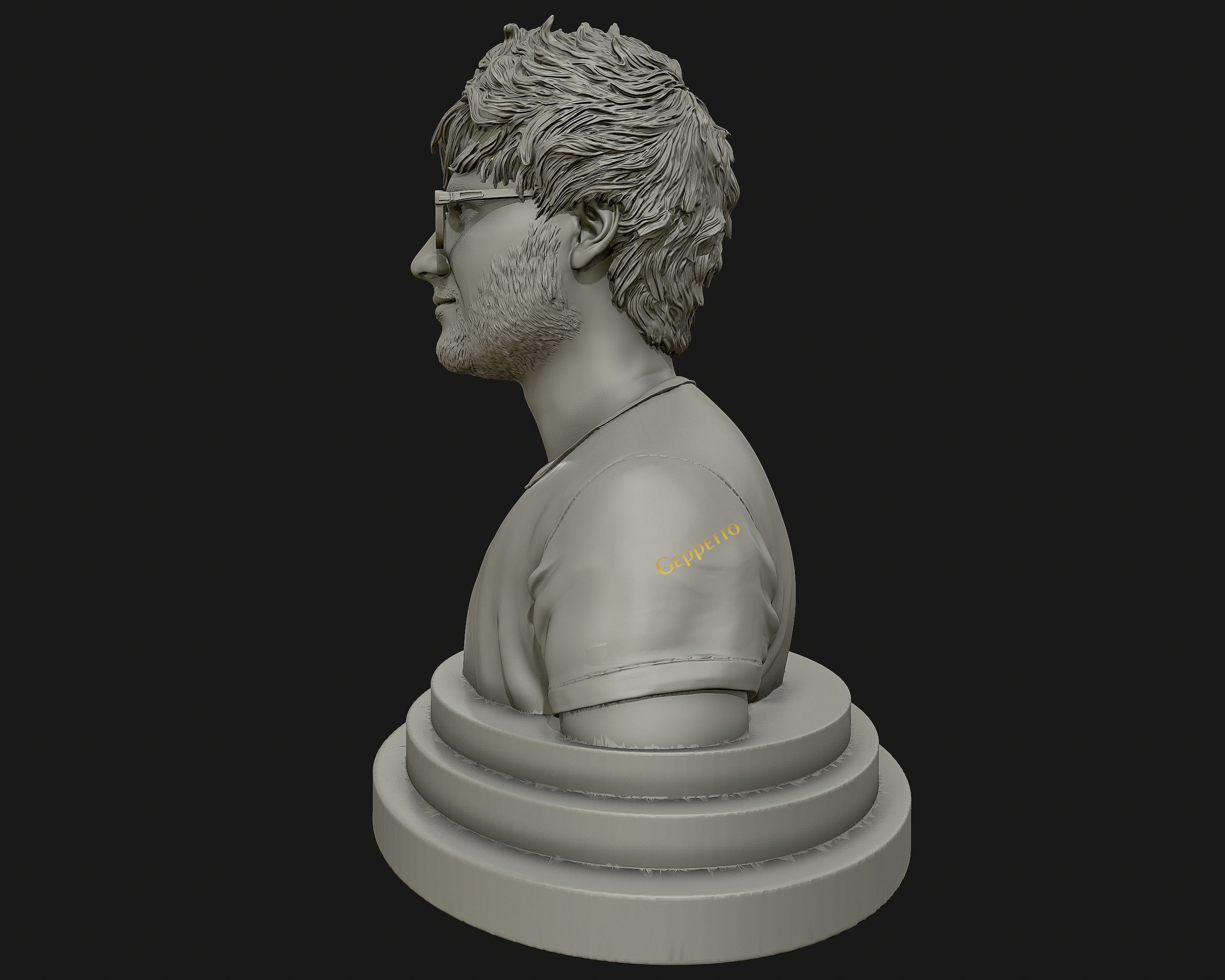 Ed Sheeran sculpture ready to 3D print 3D print model_50
