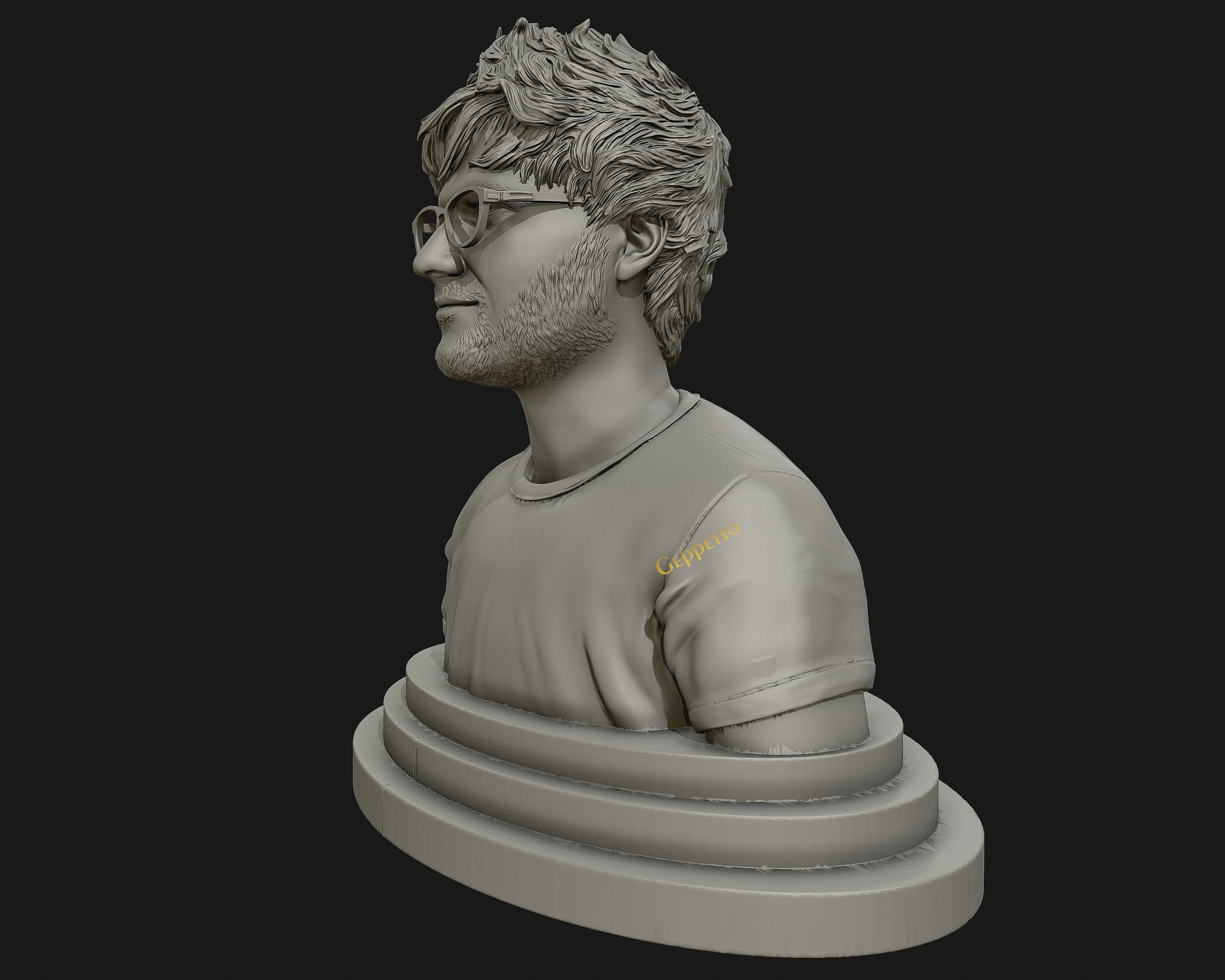 Ed Sheeran sculpture ready to 3D print 3D print model_48