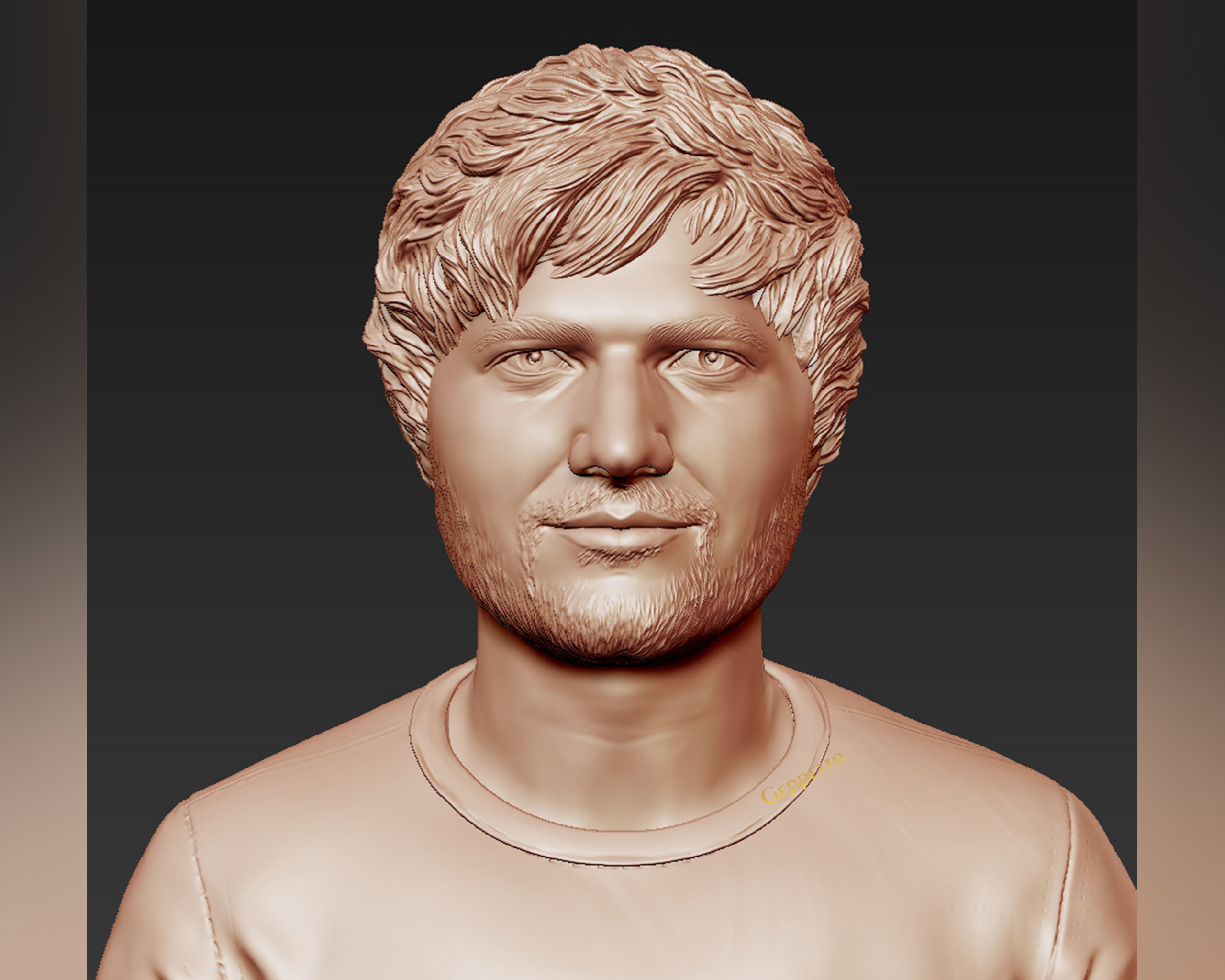 Ed Sheeran sculpture ready to 3D print 3D print model_39