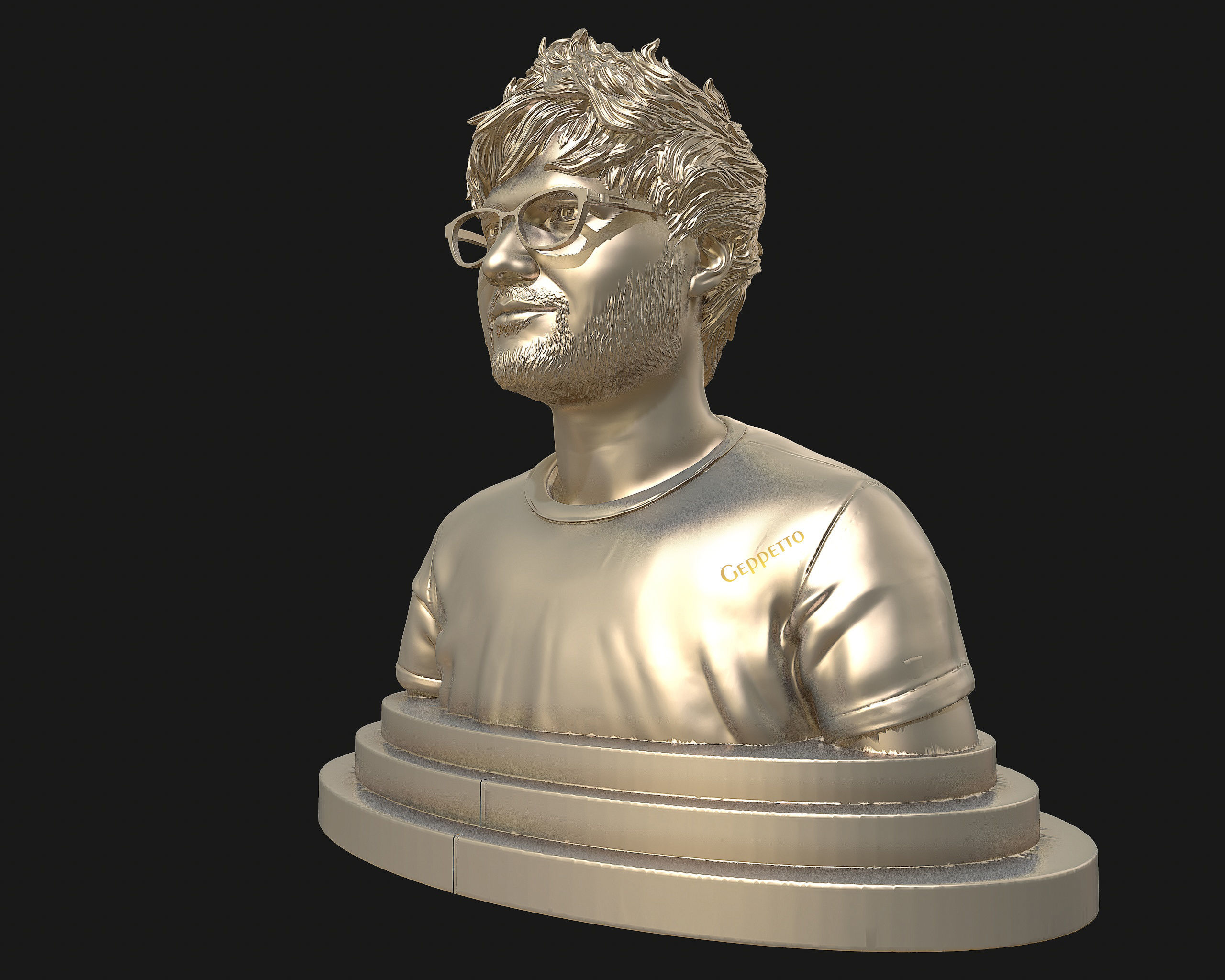 Ed Sheeran sculpture ready to 3D print 3D print model_30