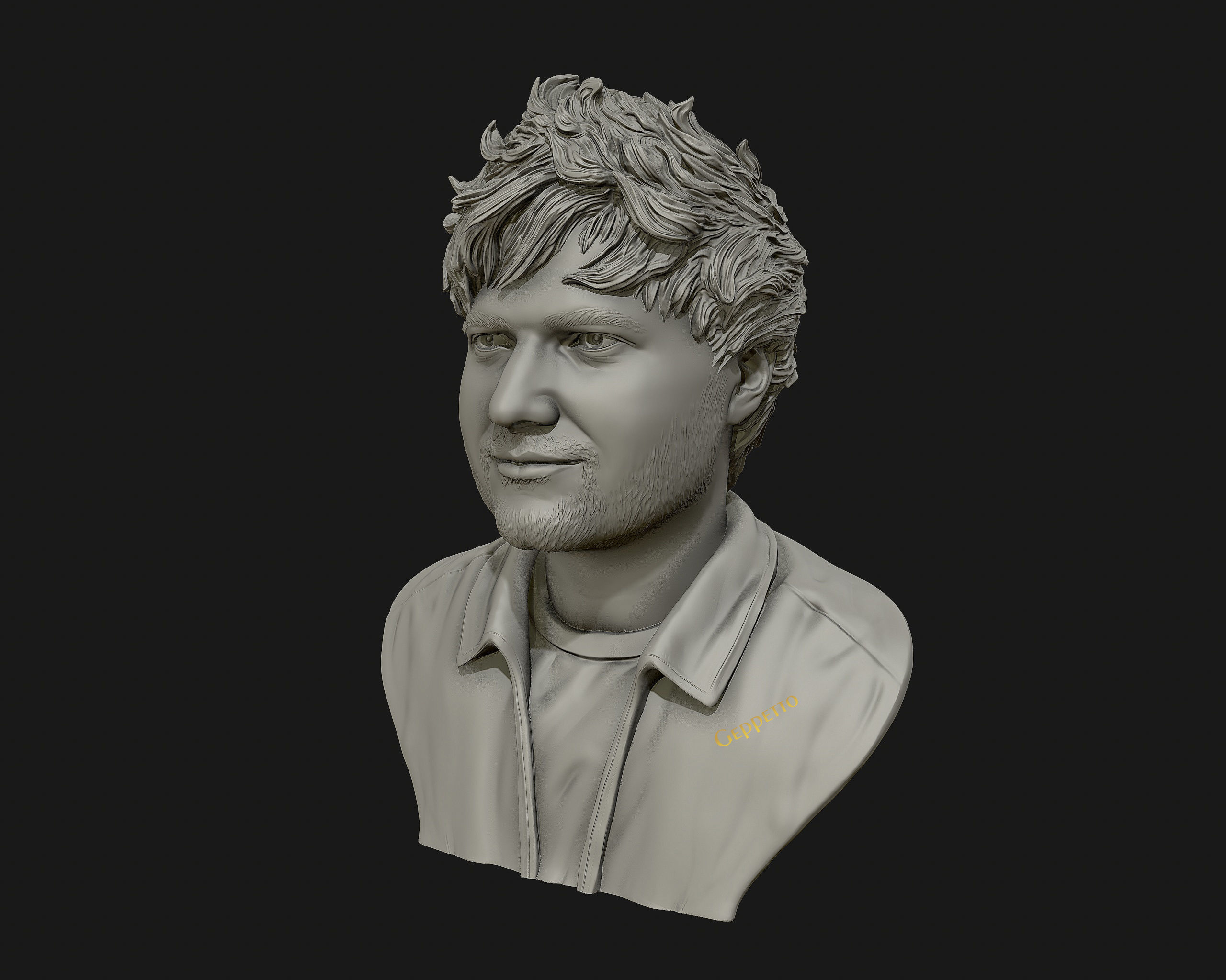 Ed Sheeran sculpture ready to 3D print 3D print model_15