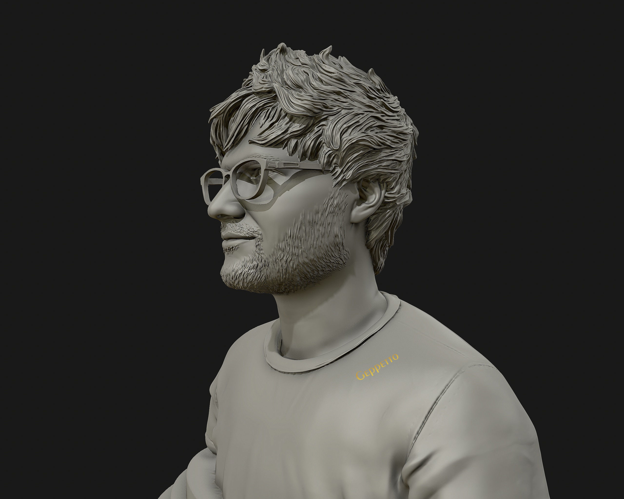 Ed Sheeran sculpture ready to 3D print 3D print model_20