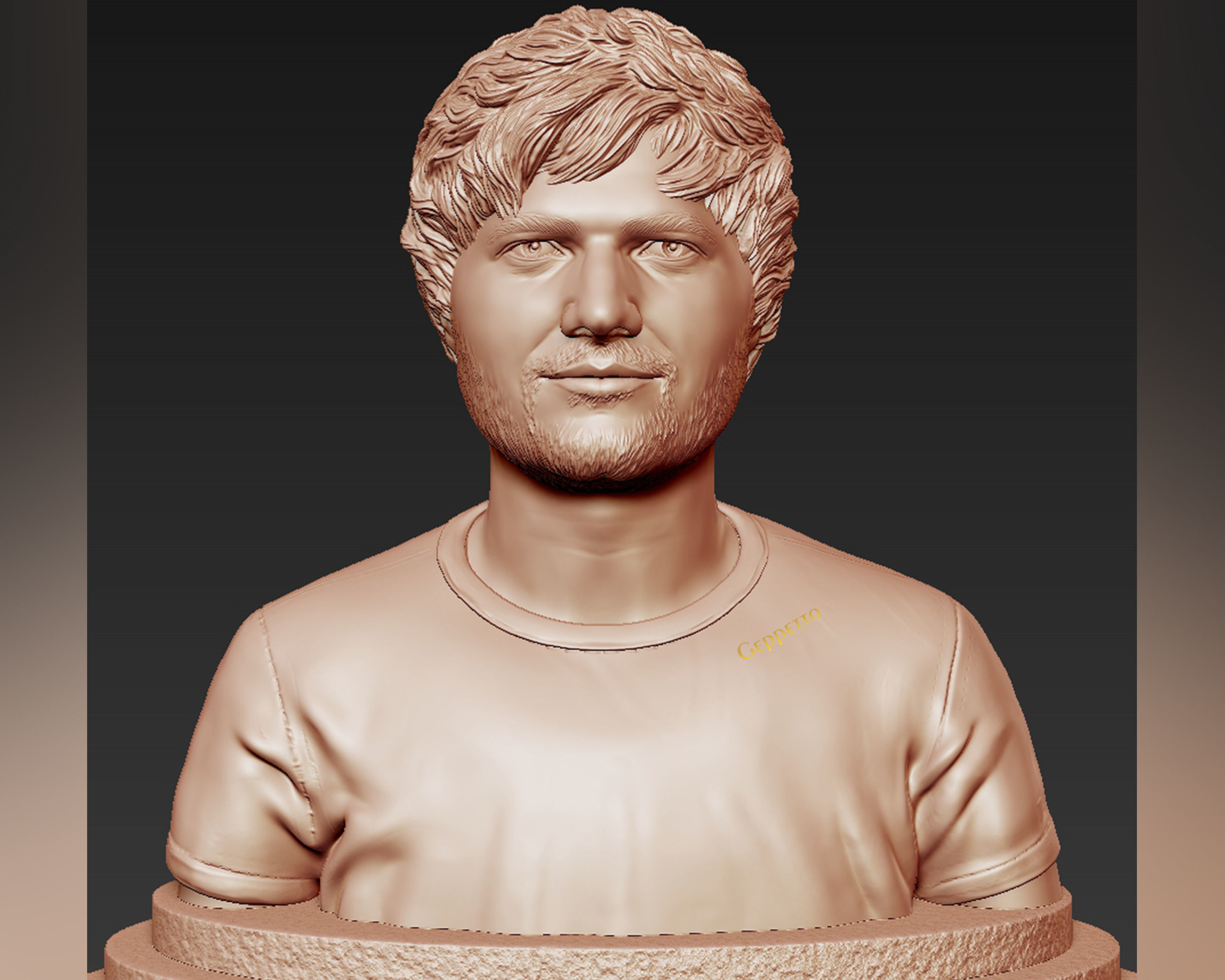 Ed Sheeran sculpture ready to 3D print 3D print model_4