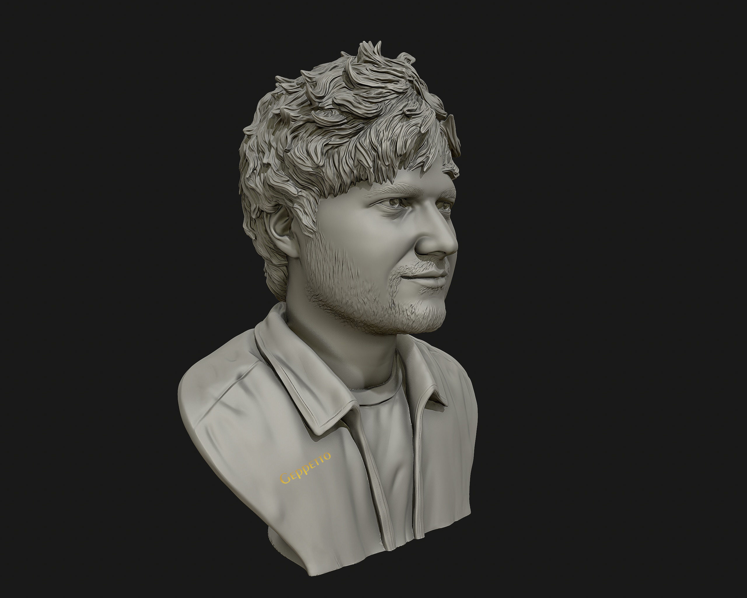 Ed Sheeran sculpture ready to 3D print 3D print model_27