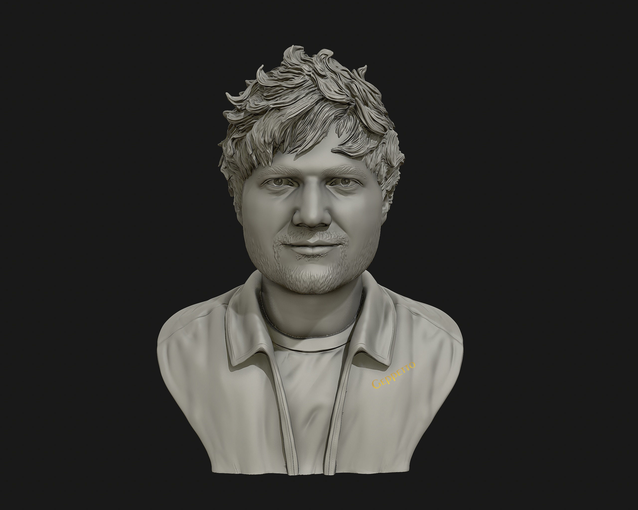 Ed Sheeran sculpture ready to 3D print 3D print model_2