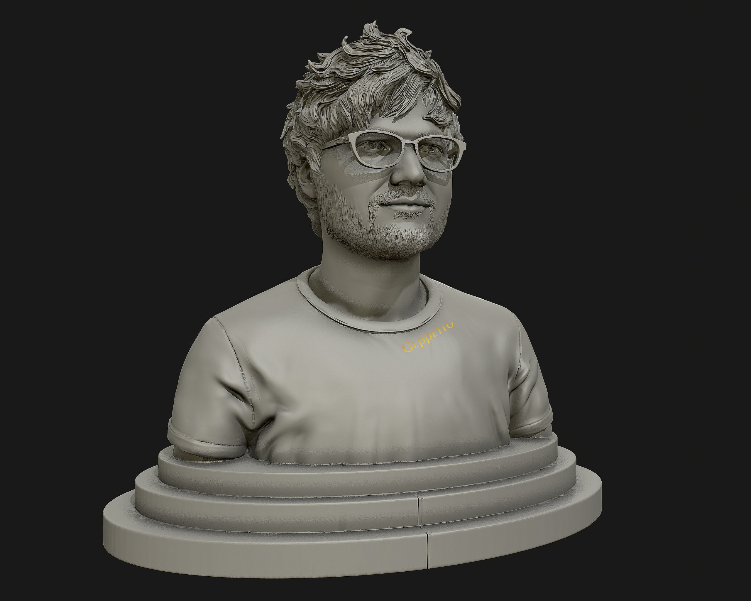 Ed Sheeran sculpture ready to 3D print 3D print model_5