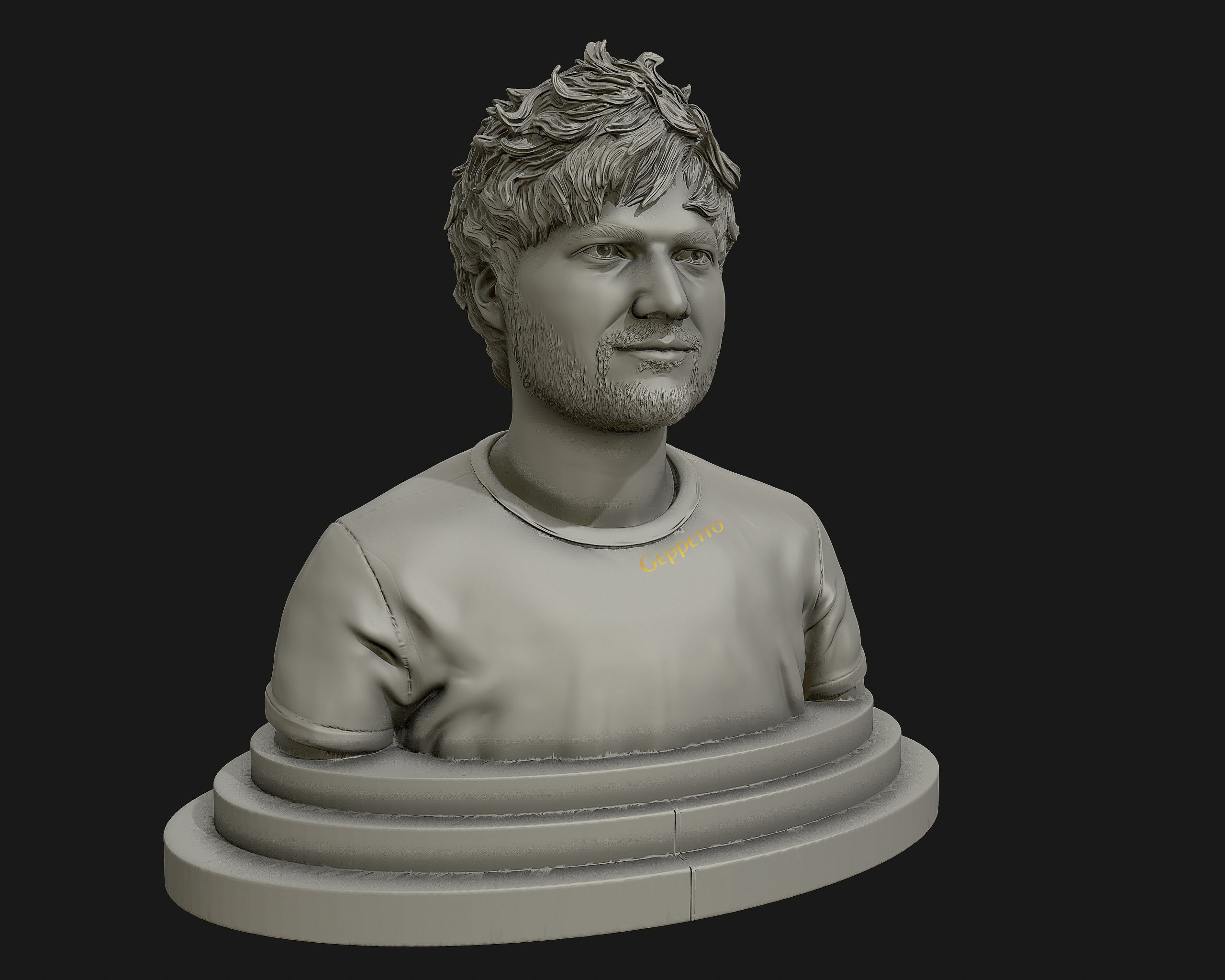 Ed Sheeran sculpture ready to 3D print 3D print model_41