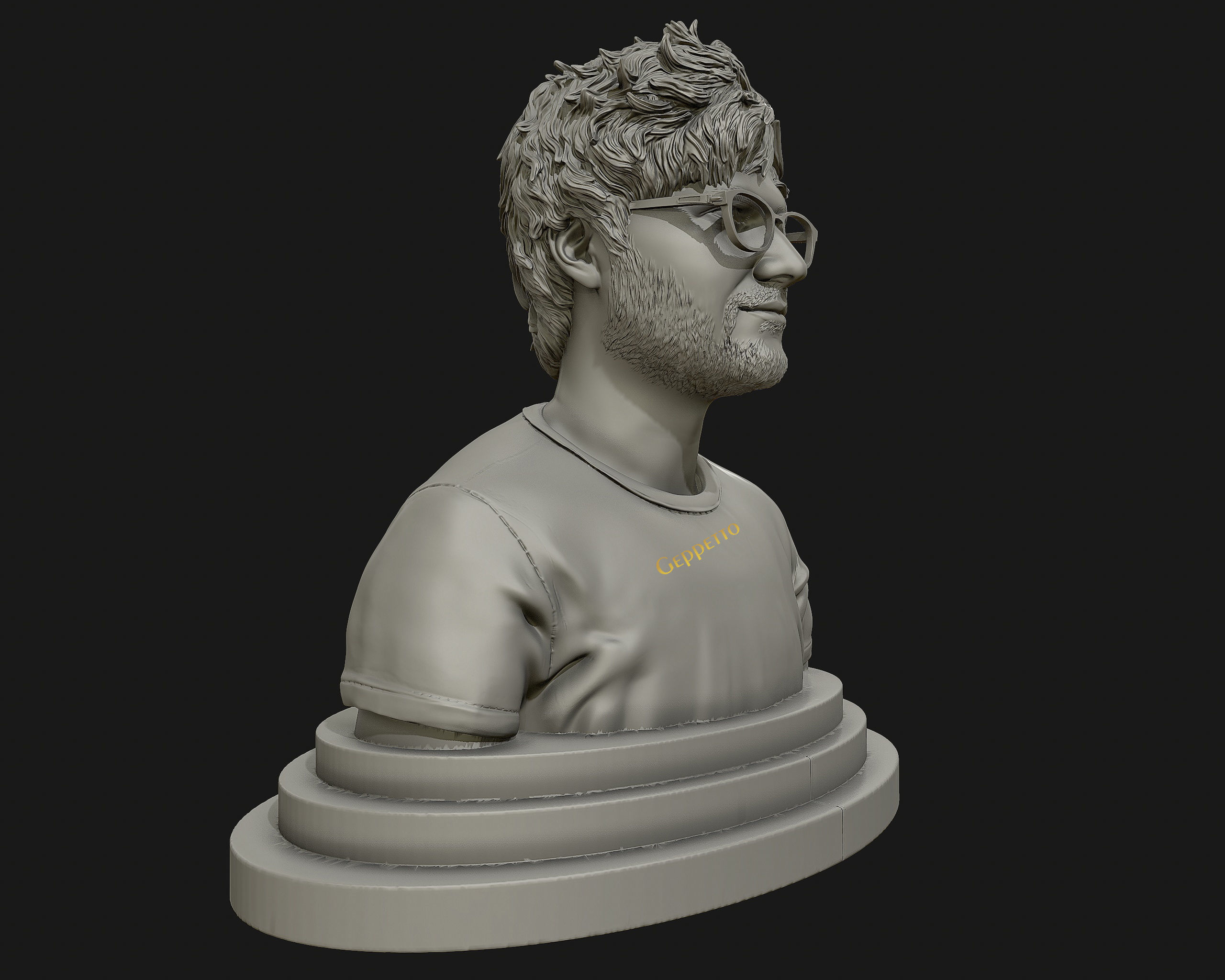 Ed Sheeran sculpture ready to 3D print 3D print model_9
