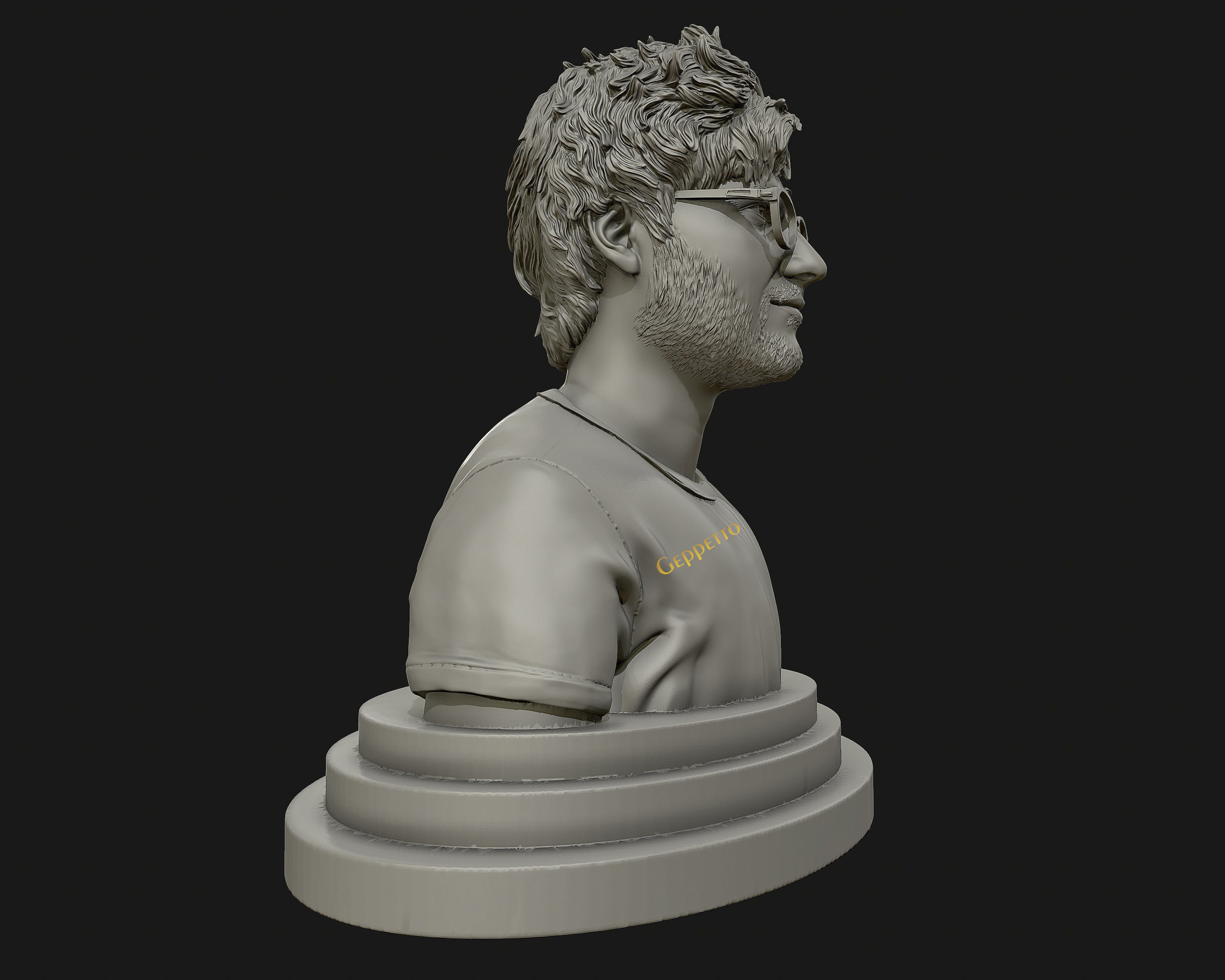 Ed Sheeran sculpture ready to 3D print 3D print model_11