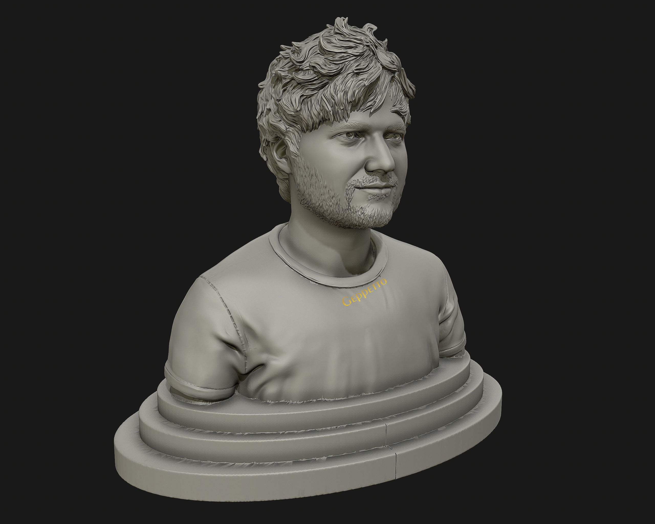 Ed Sheeran sculpture ready to 3D print 3D print model_45