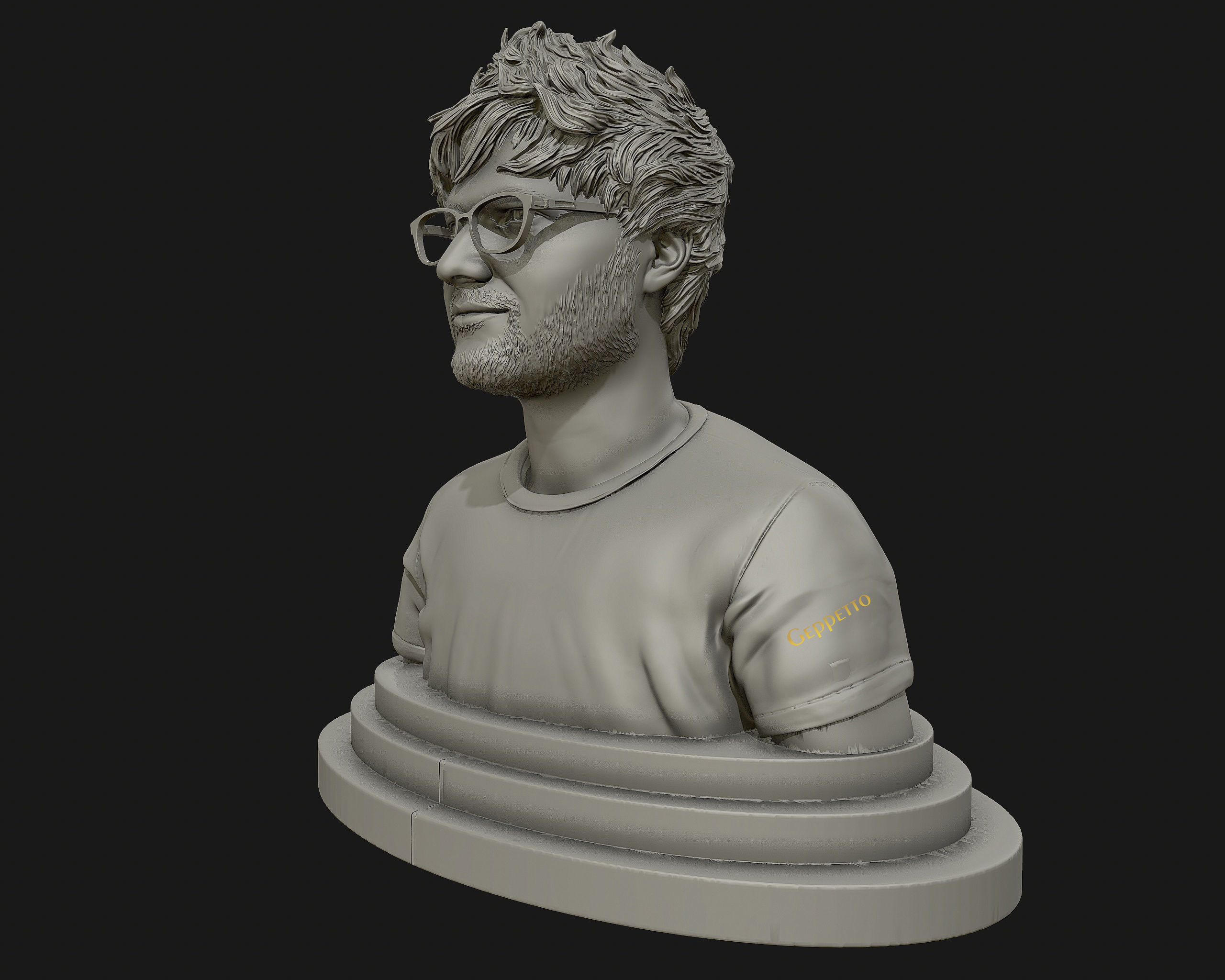 Ed Sheeran sculpture ready to 3D print 3D print model_47