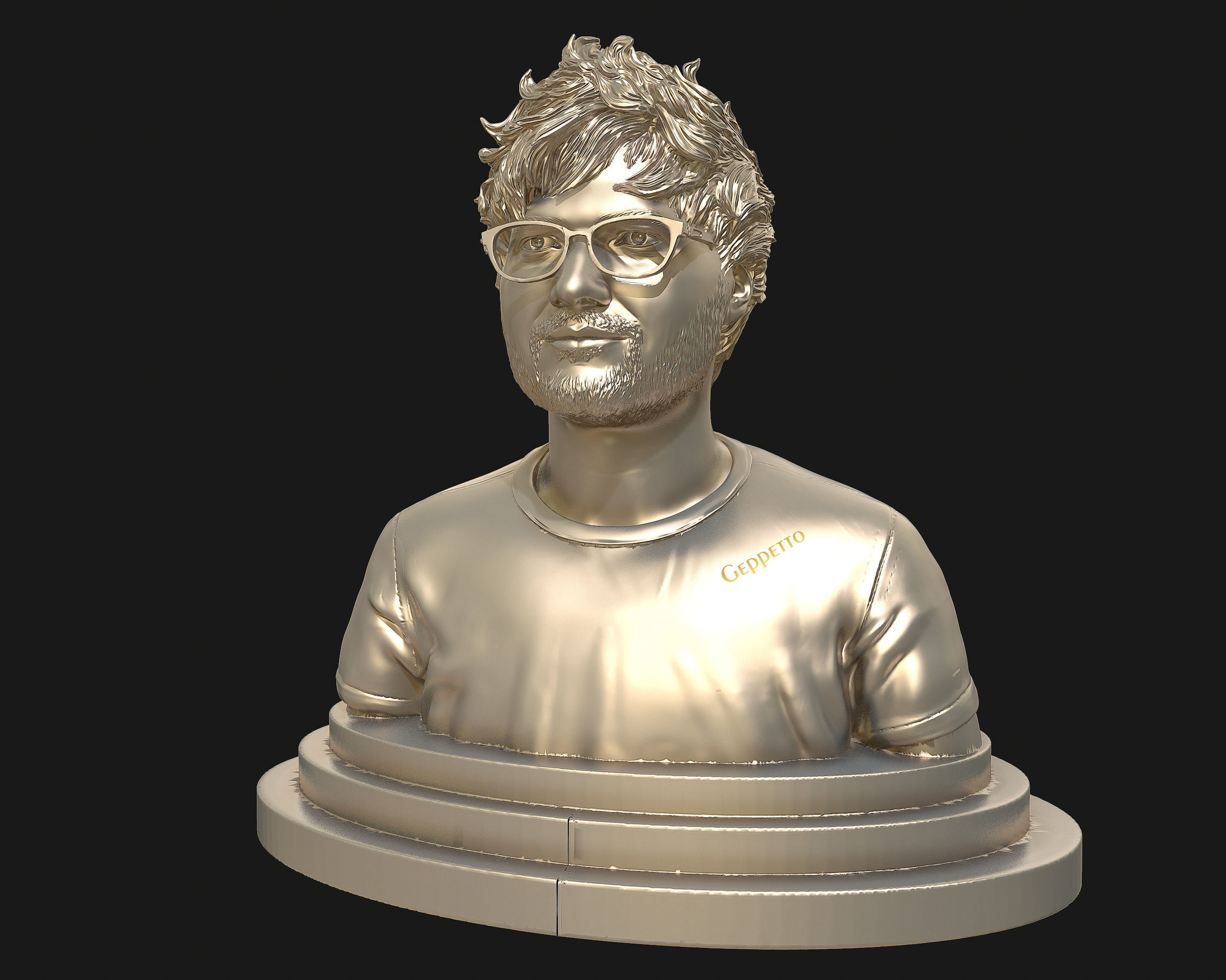 Ed Sheeran sculpture ready to 3D print 3D print model_25
