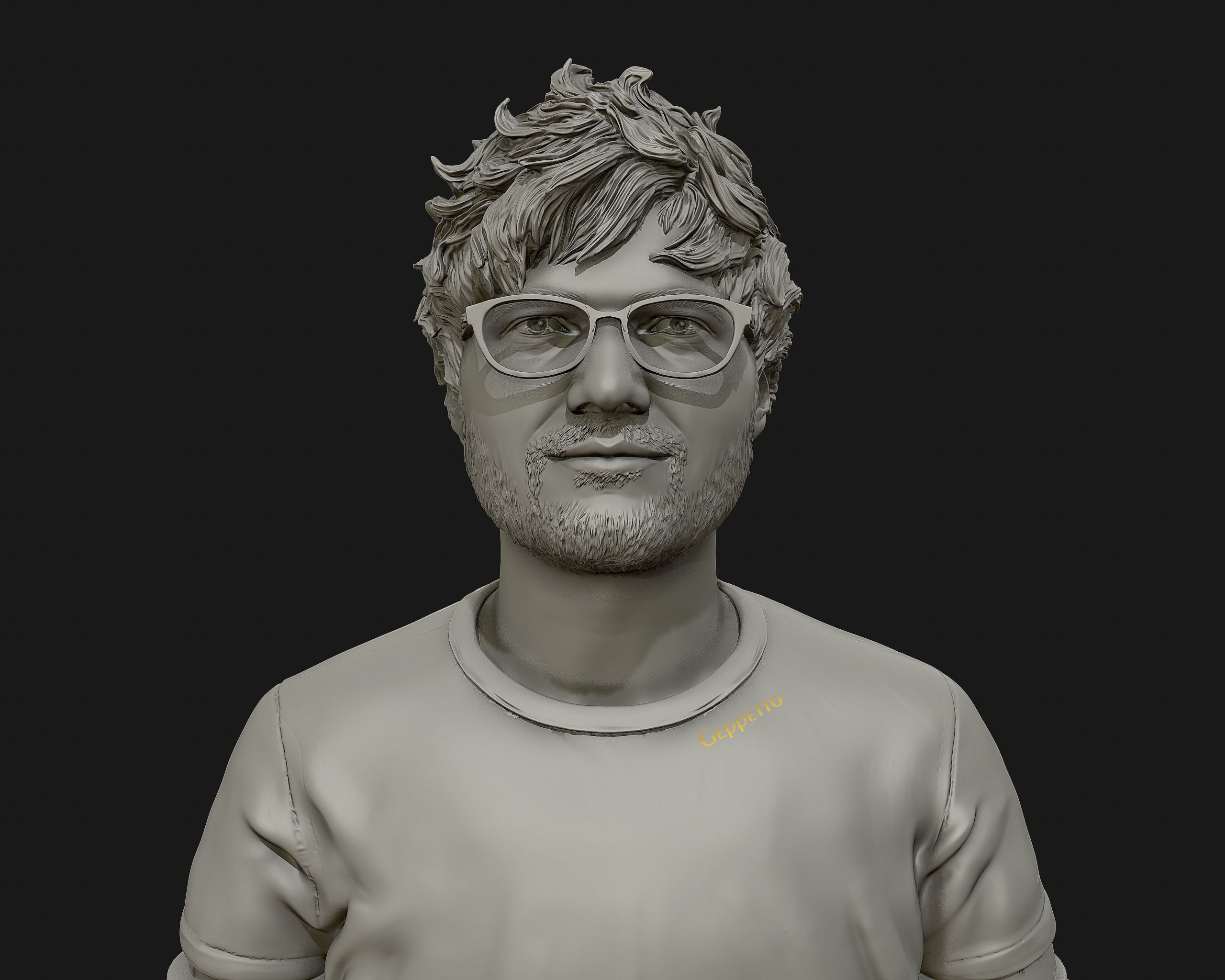 Ed Sheeran sculpture ready to 3D print 3D print model_14
