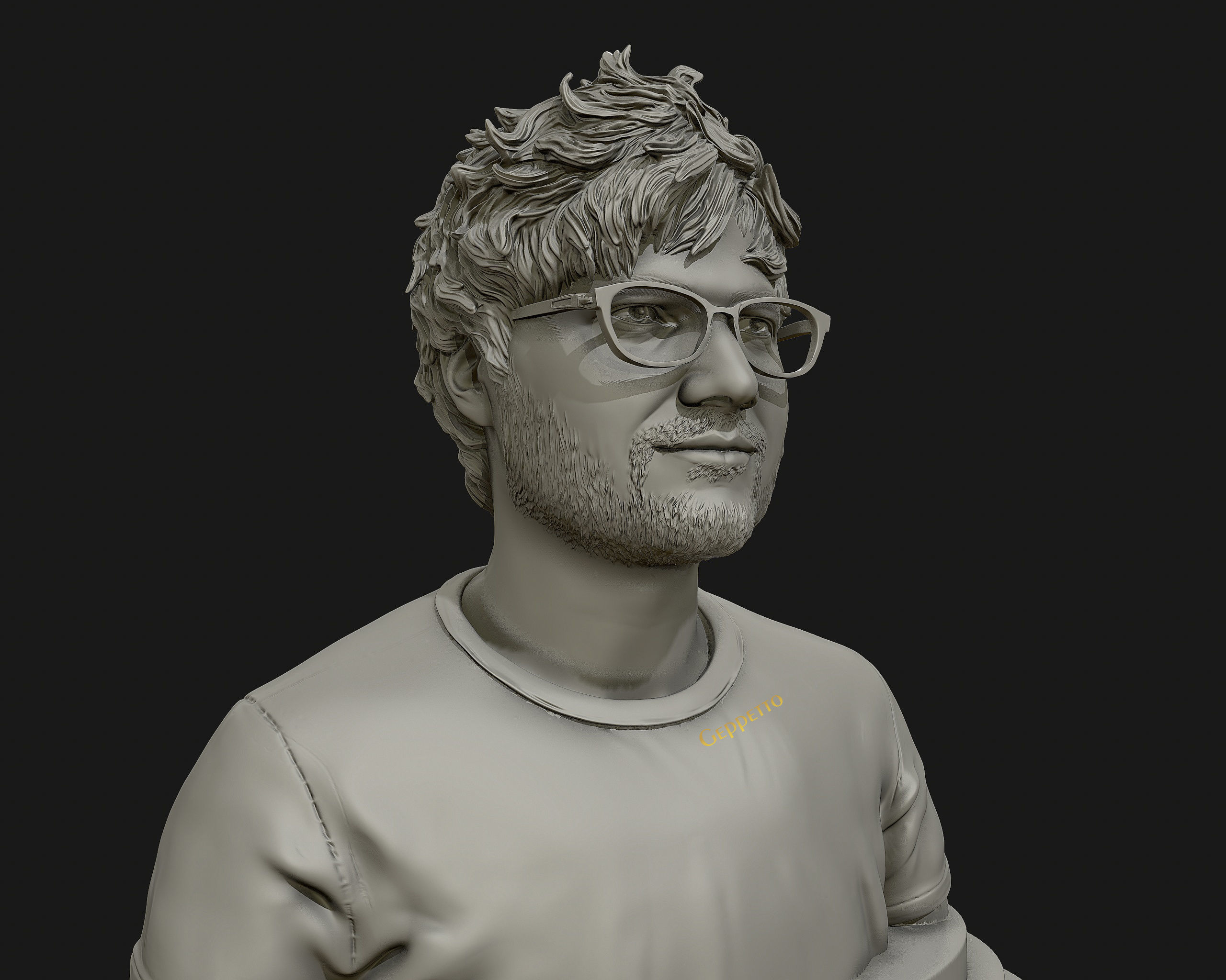 Ed Sheeran sculpture ready to 3D print 3D print model_12