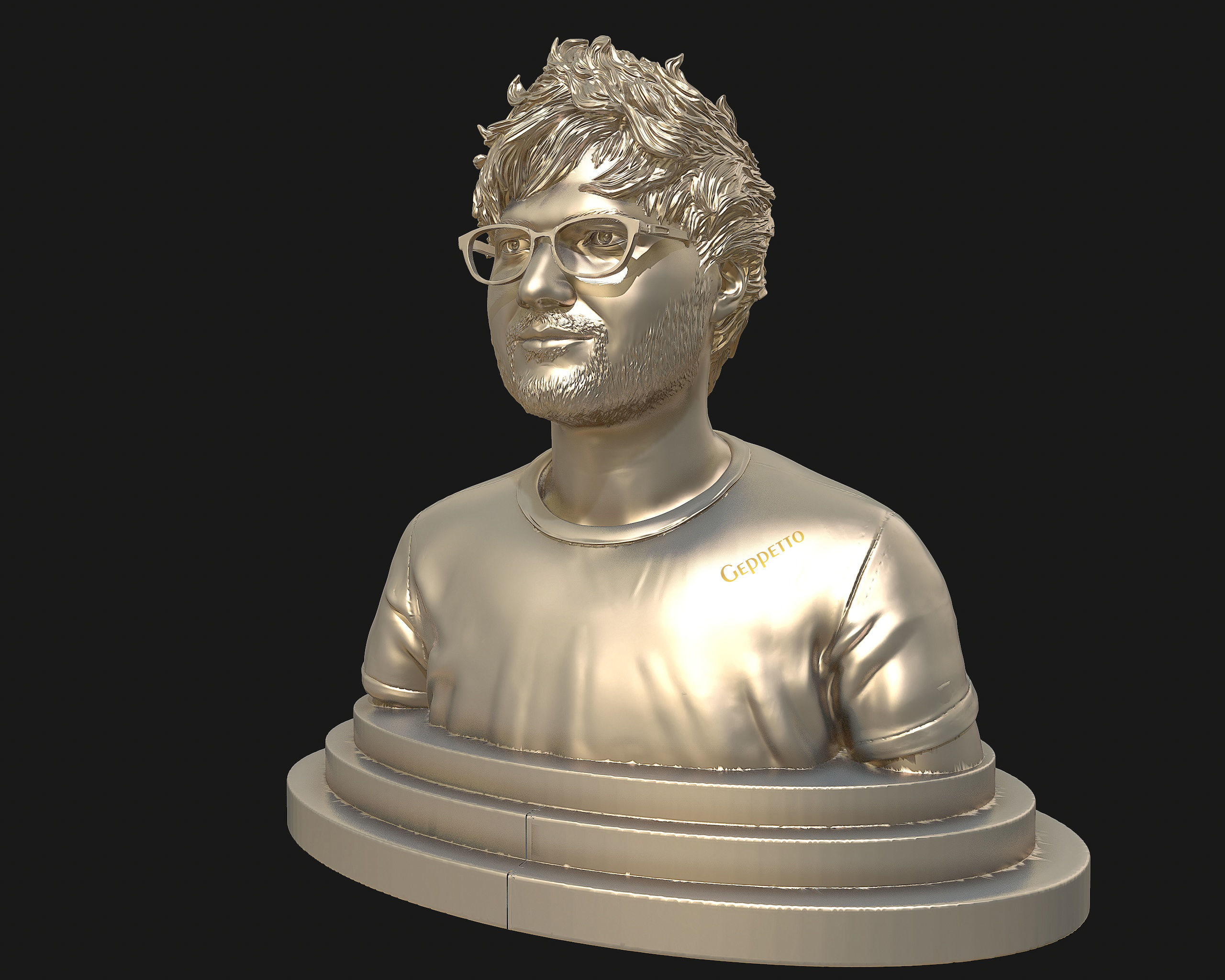 Ed Sheeran sculpture ready to 3D print 3D print model_26