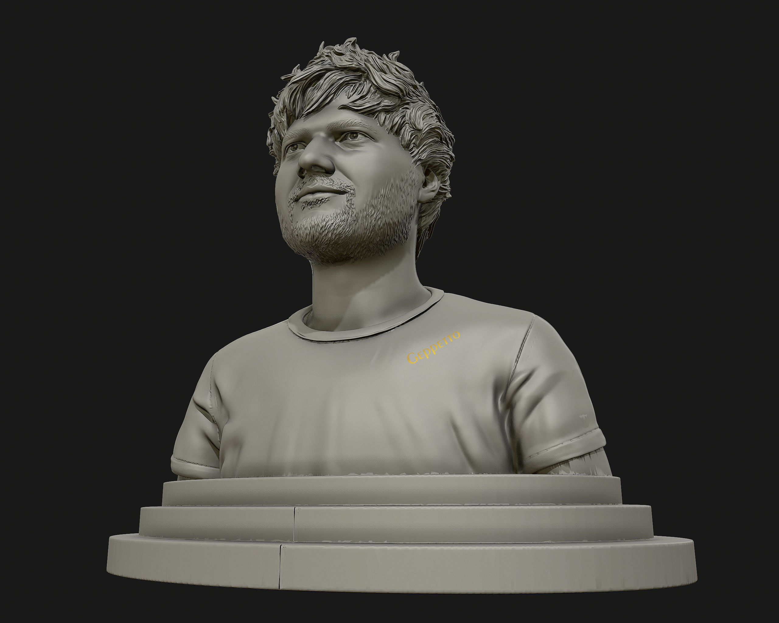 Ed Sheeran sculpture ready to 3D print 3D print model_43