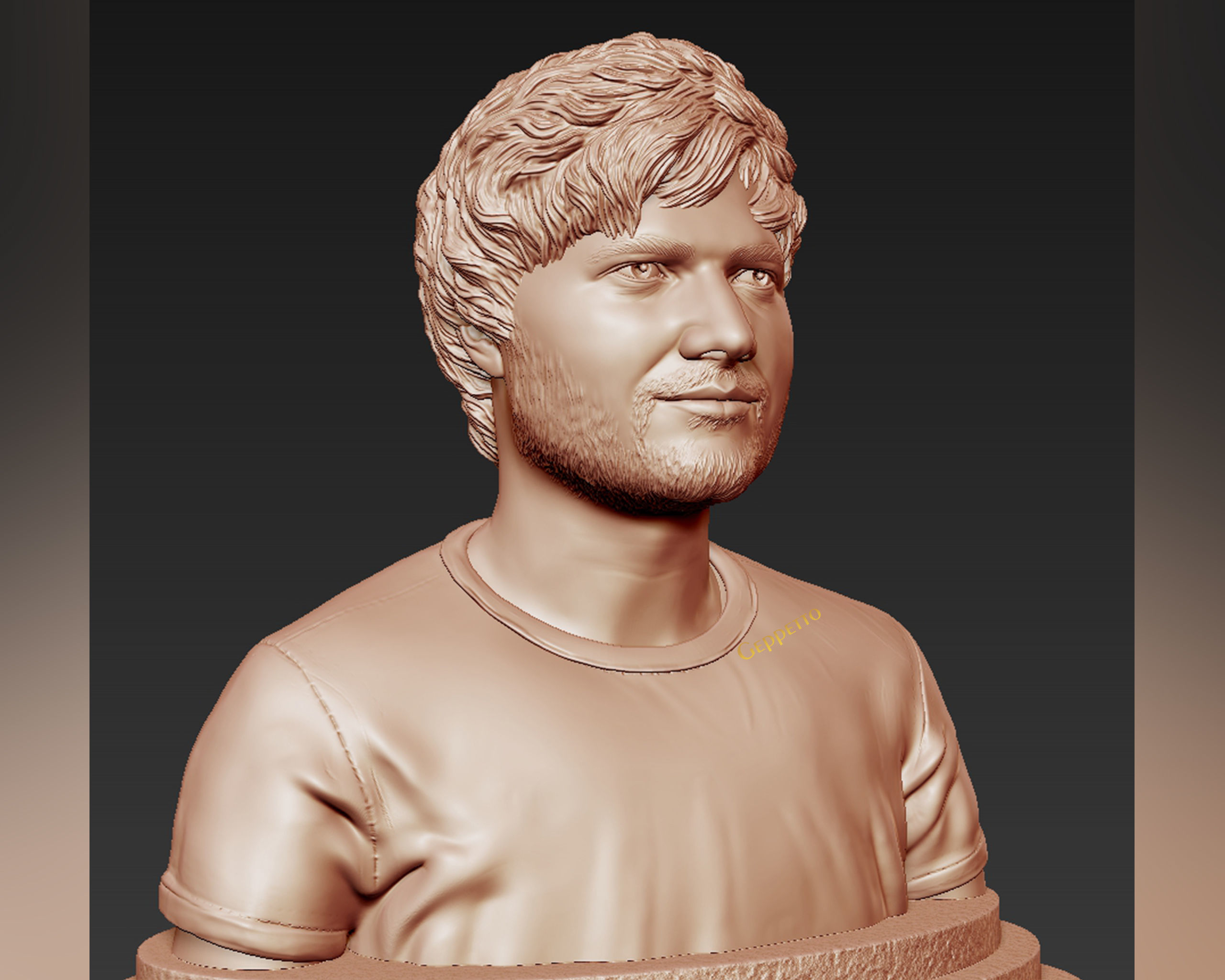 Ed Sheeran sculpture ready to 3D print 3D print model_33