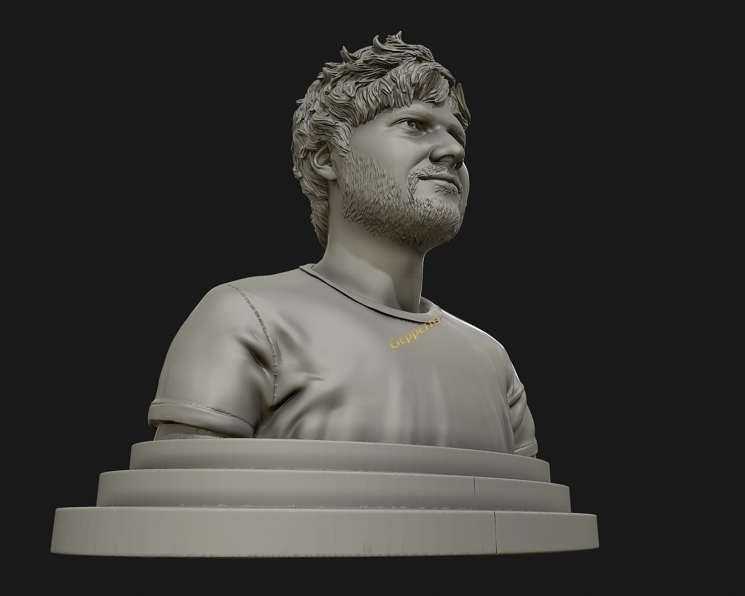 Ed Sheeran sculpture ready to 3D print 3D print model_44