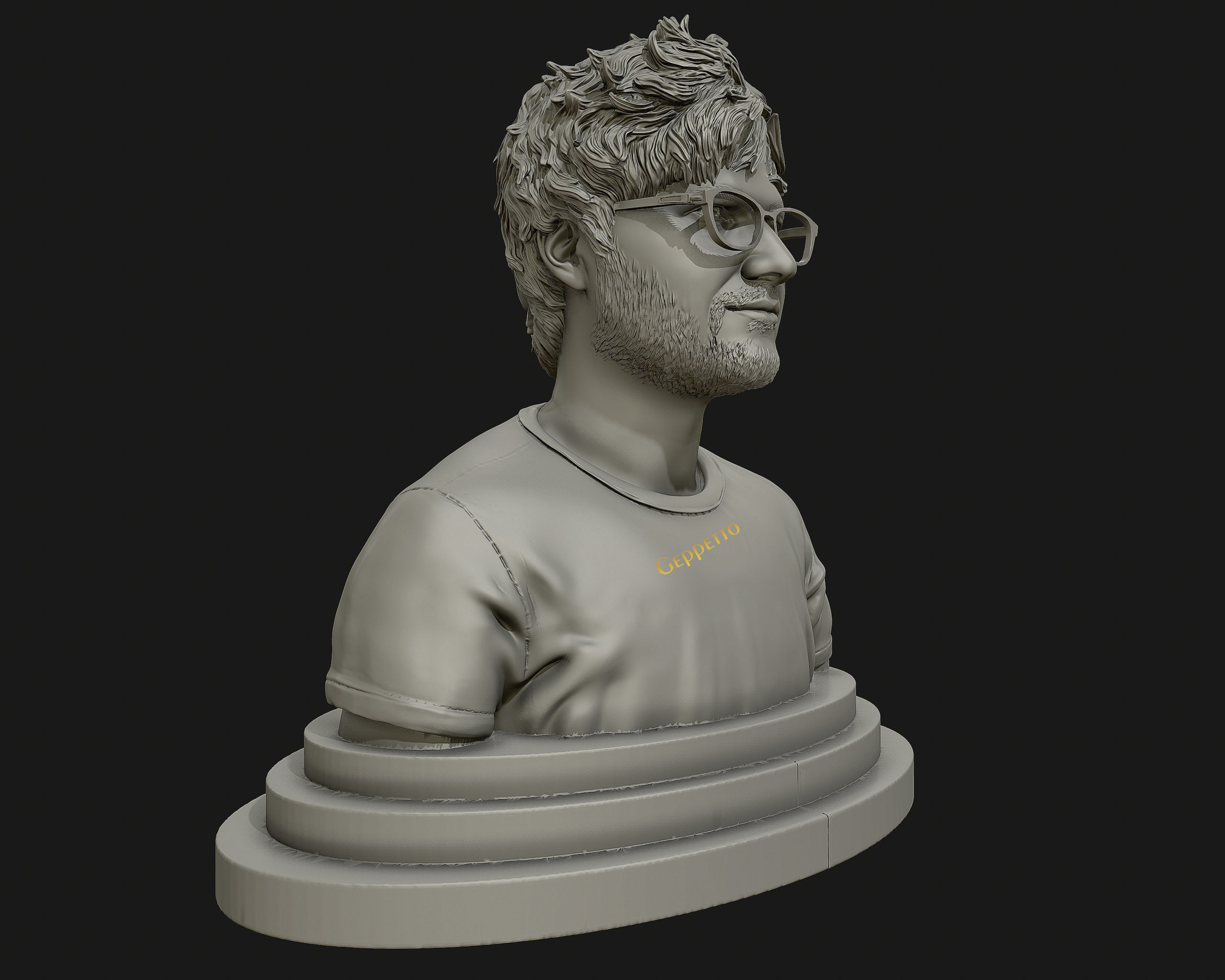 Ed Sheeran sculpture ready to 3D print 3D print model_8