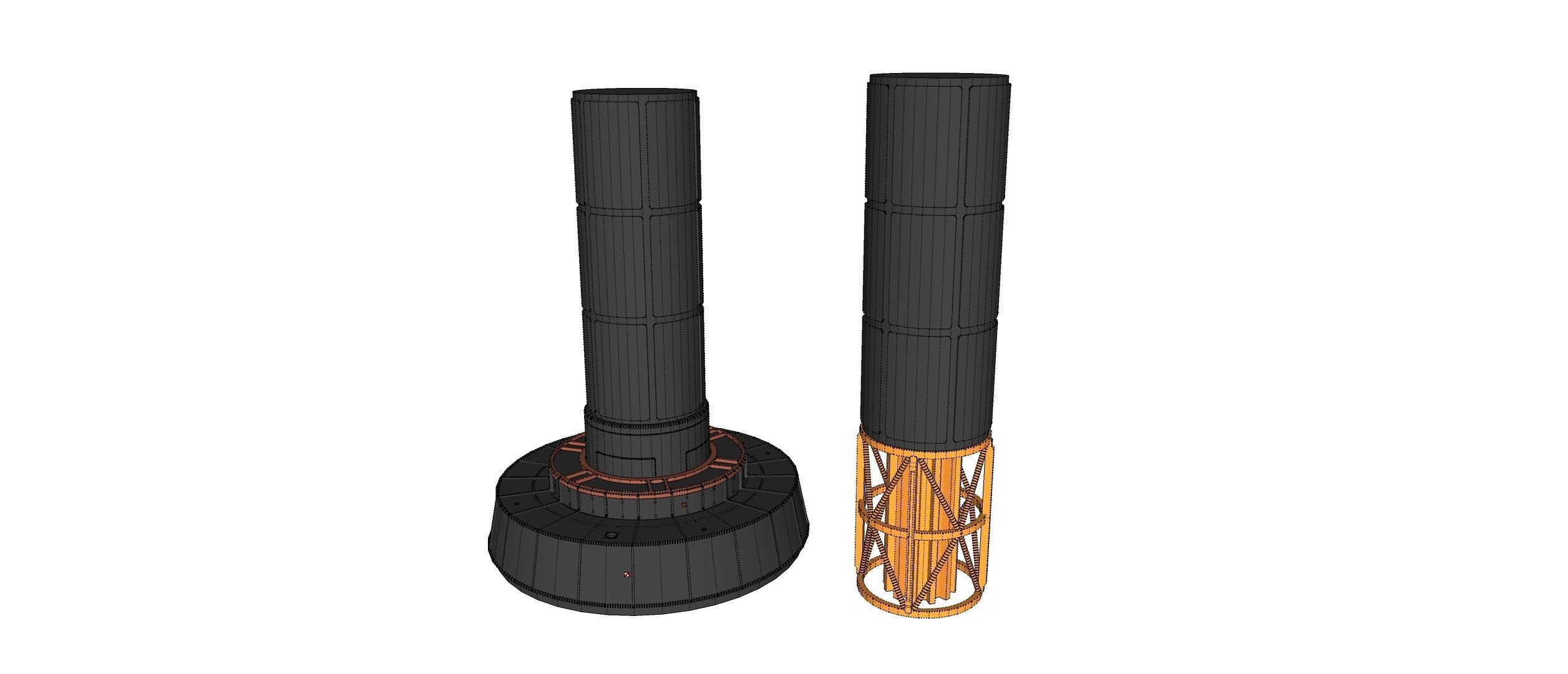 sci-fi Architecture kitbash 2 3D model_25