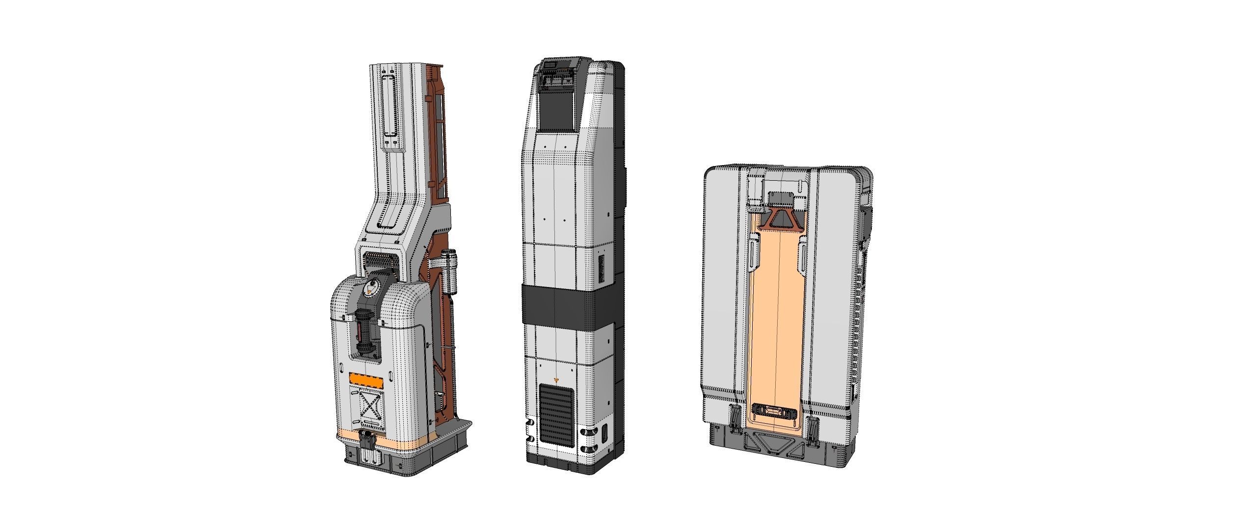 sci-fi Architecture kitbash 2 3D model_20