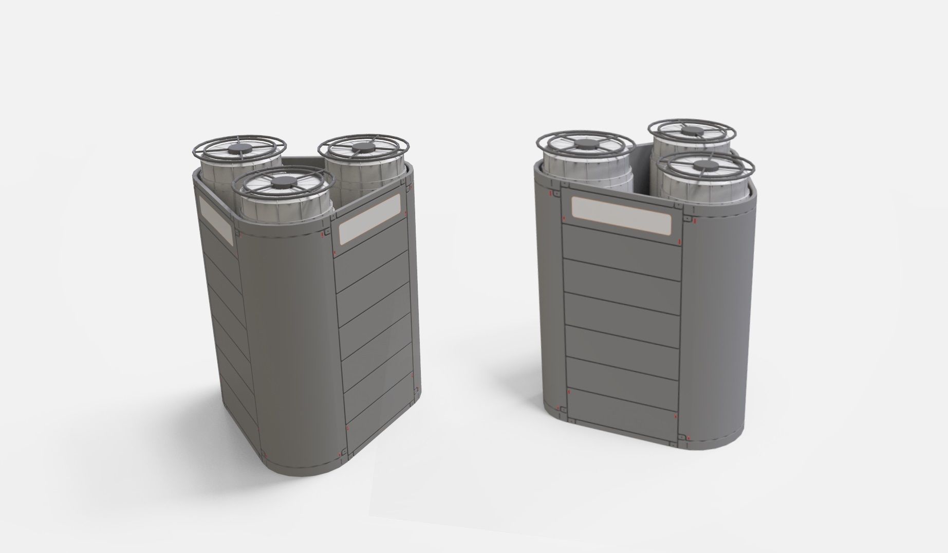 sci-fi Architecture kitbash 2 3D model_10