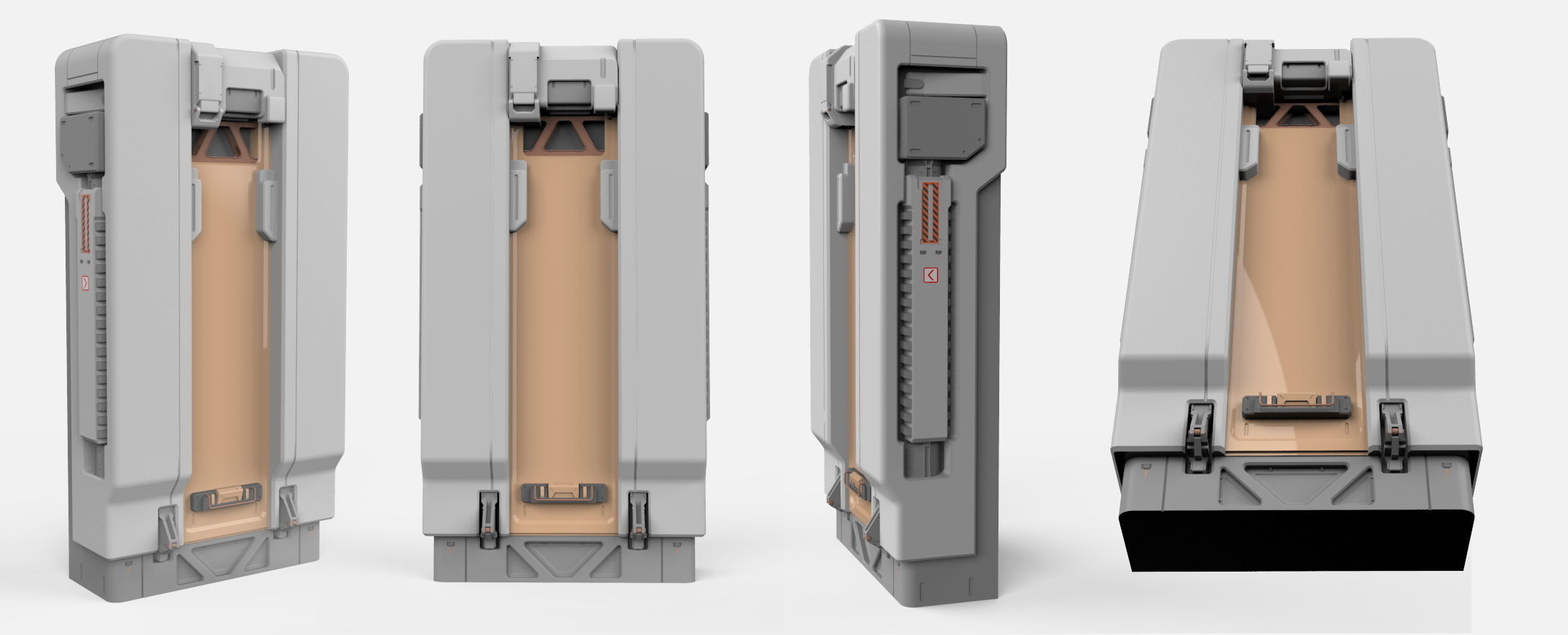 sci-fi Architecture kitbash 2 3D model_11