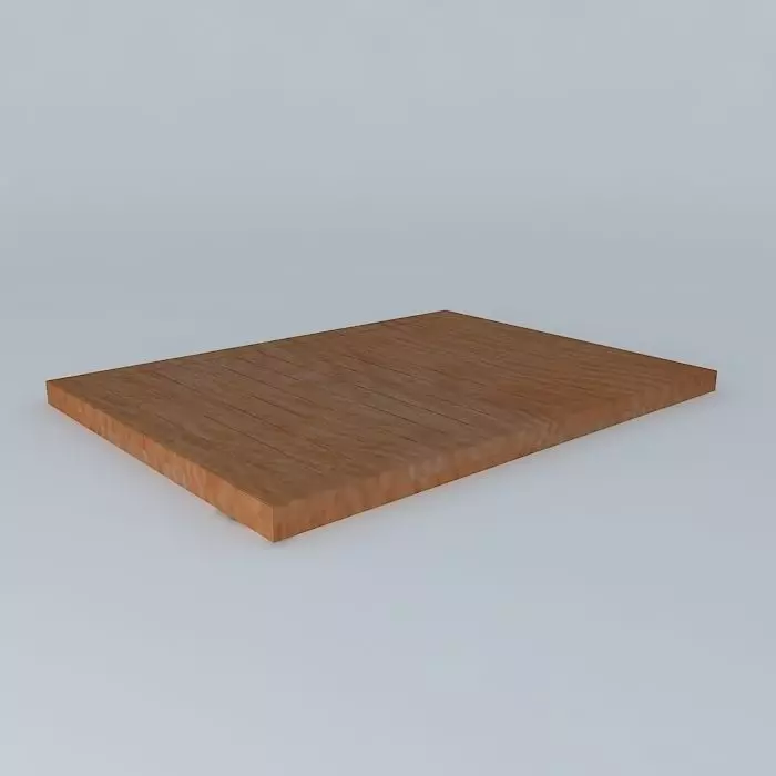 Bamboo Floor and Shower Mat Free 3D model