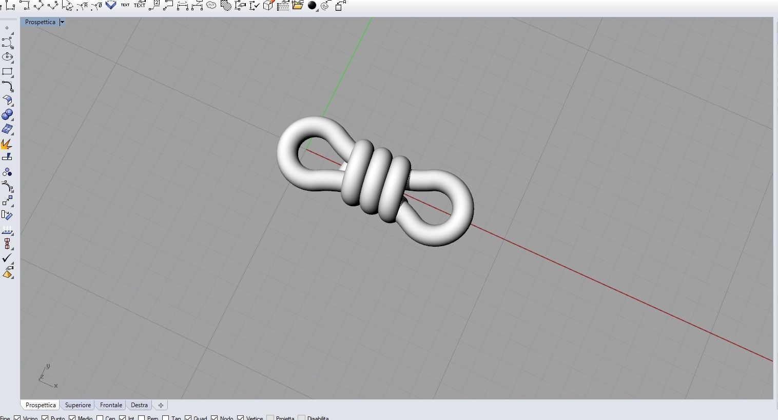 knot chain link ready to print  3D print model_2