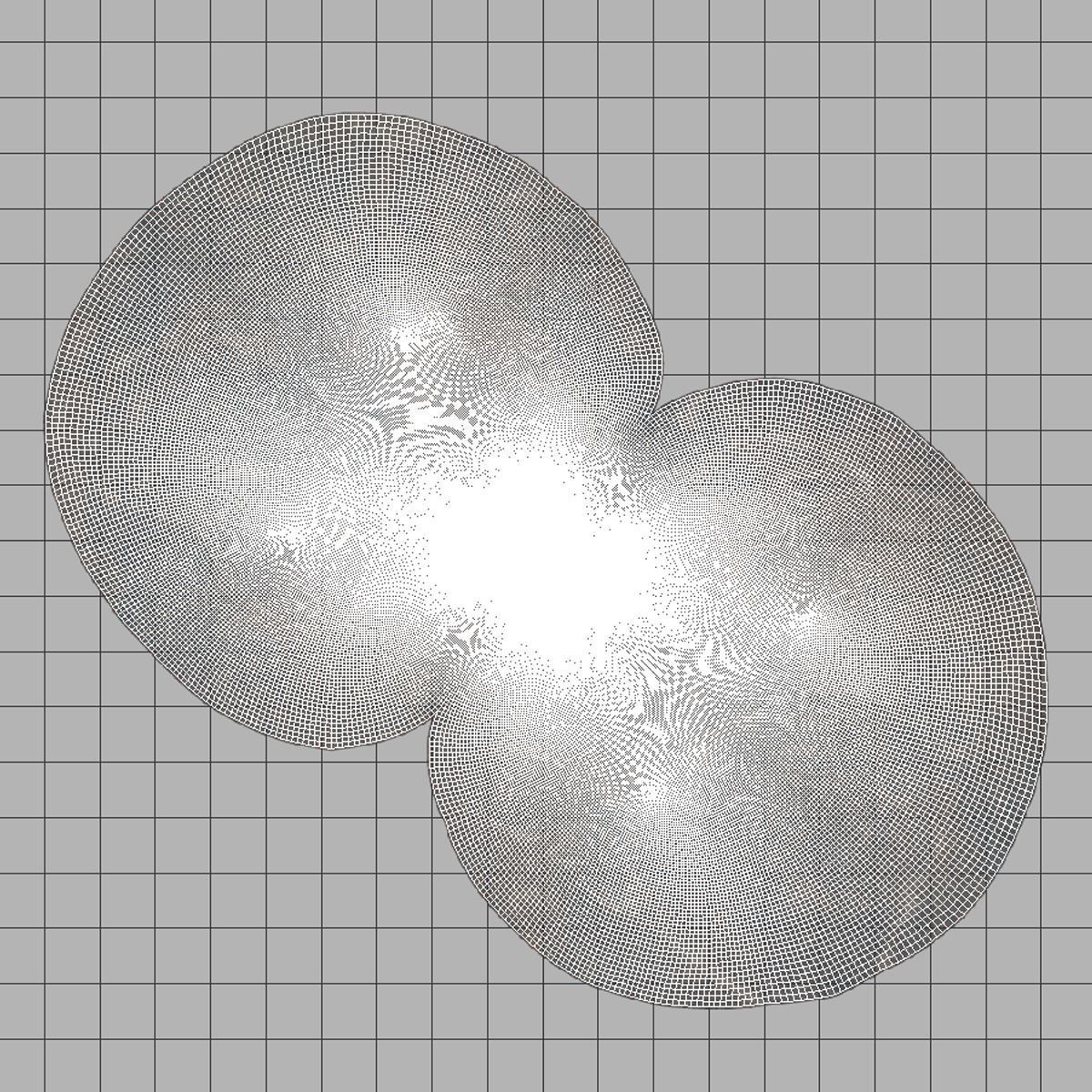 Rocks two spheres Low-poly 3D model_5