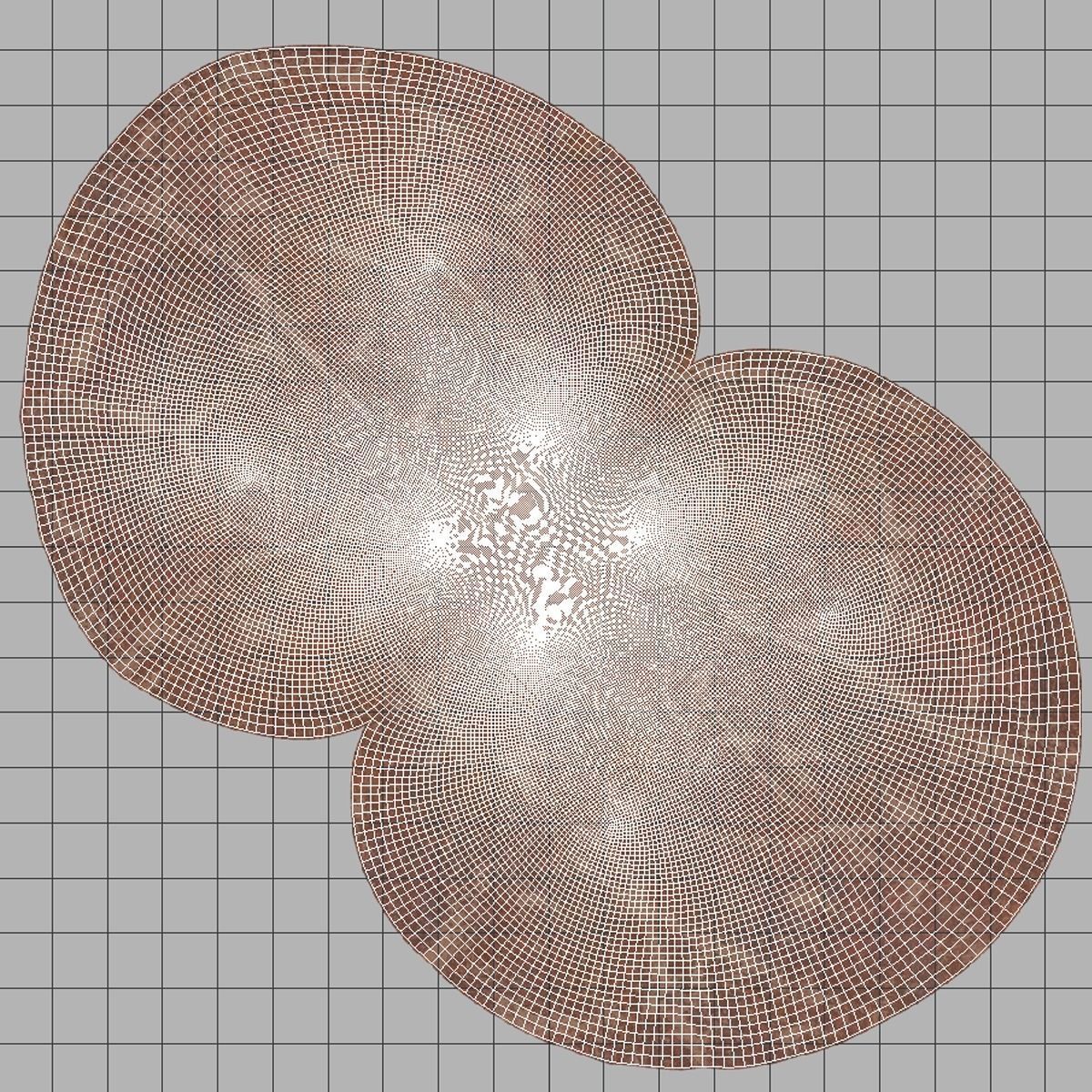 Rocks two spheres Low-poly 3D model_3