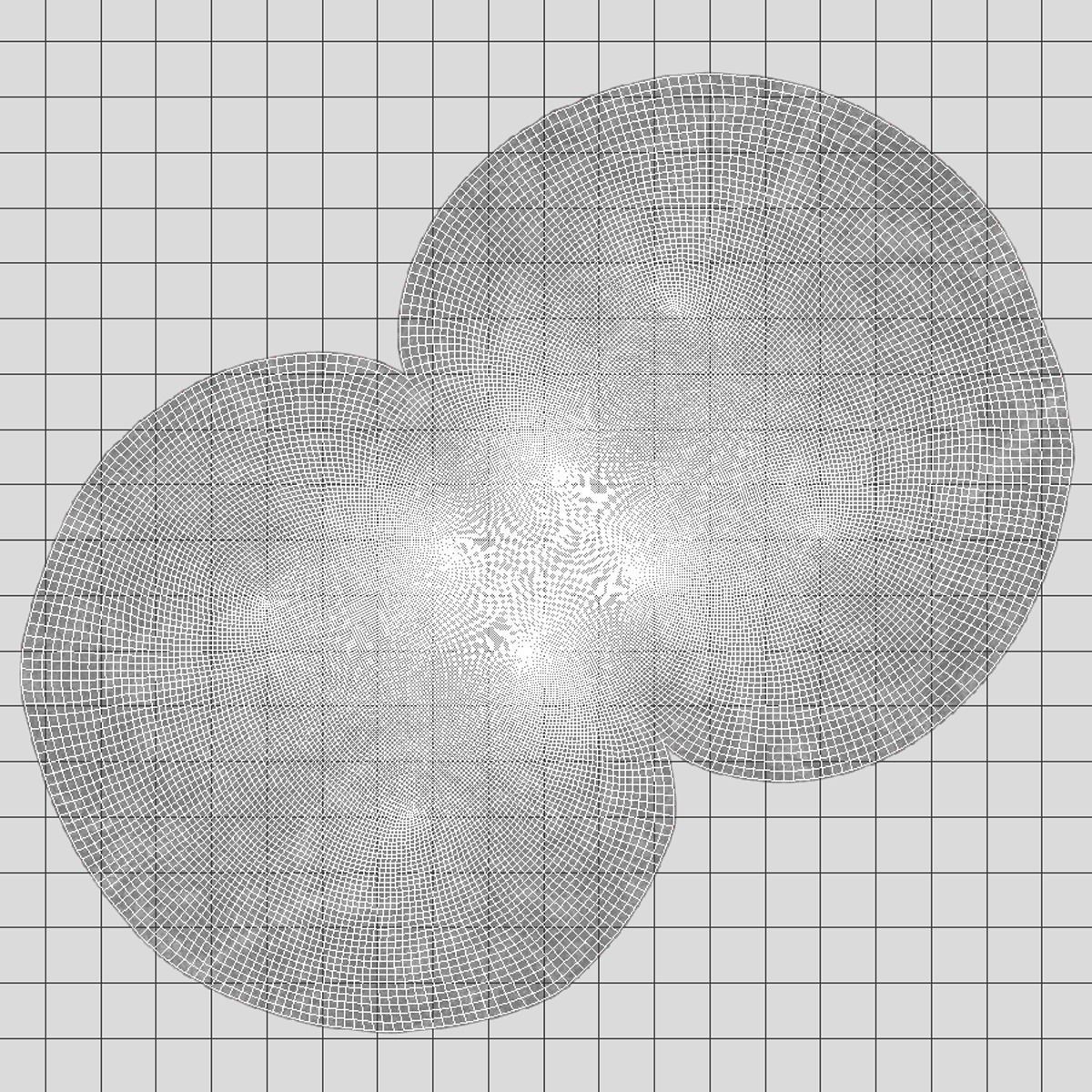 Rocks two spheres Low-poly 3D model_4