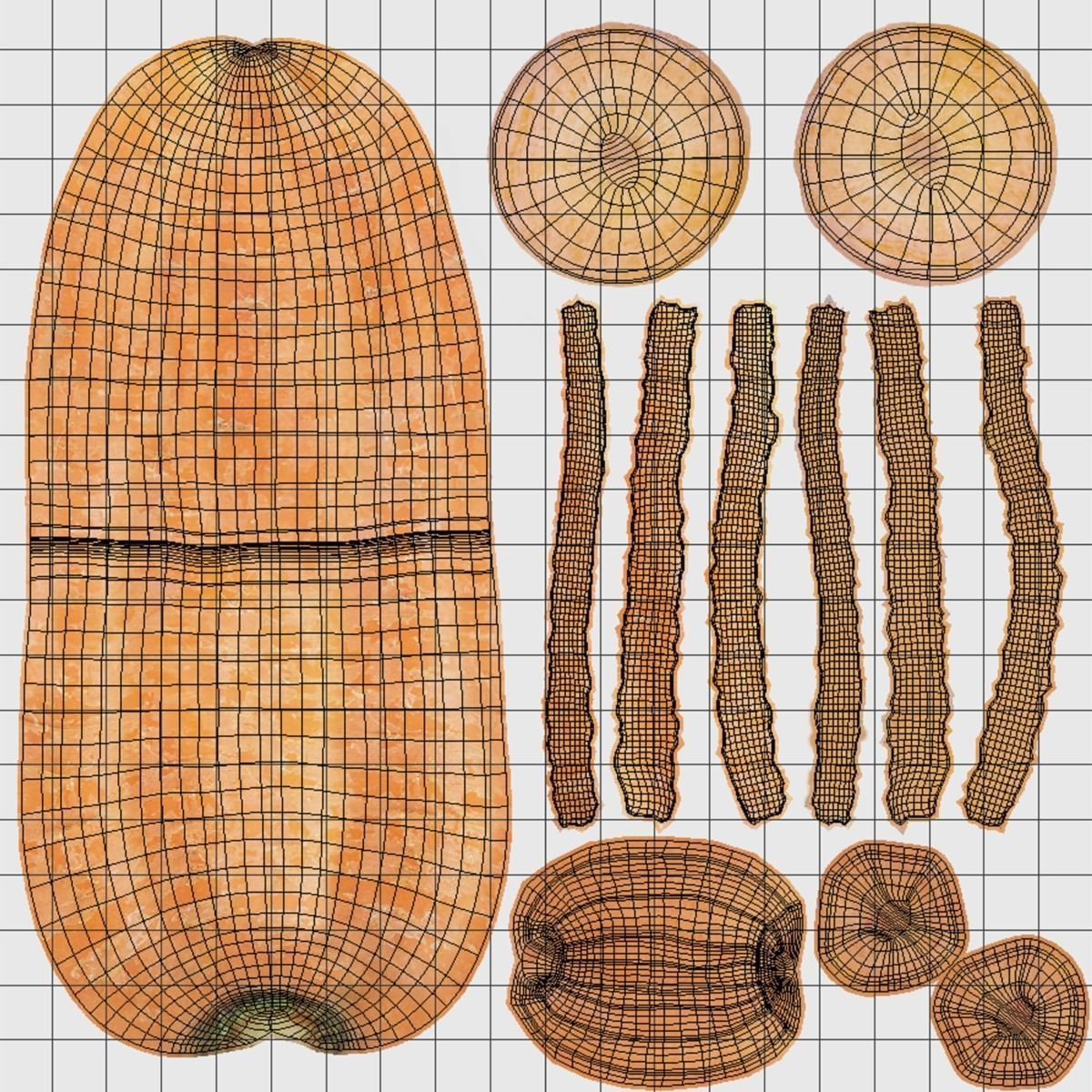 Carrots Pack 3D model_9