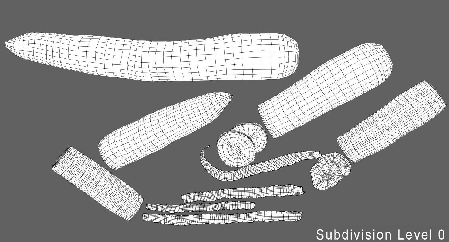 Carrots Pack 3D model_5