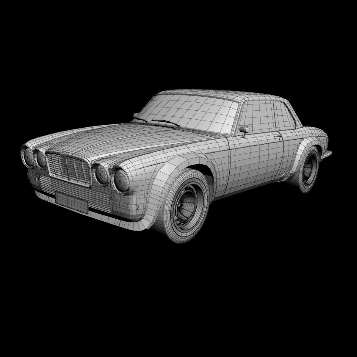 Jaguar XJ12C by Broadspeed 3D model_12