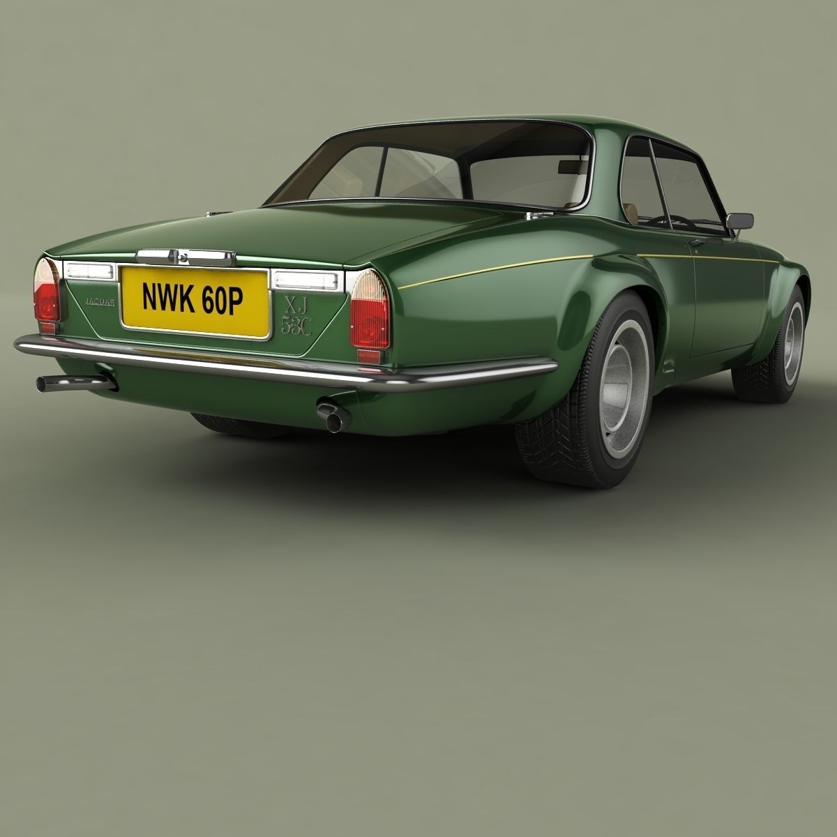 Jaguar XJ12C by Broadspeed 3D model_2