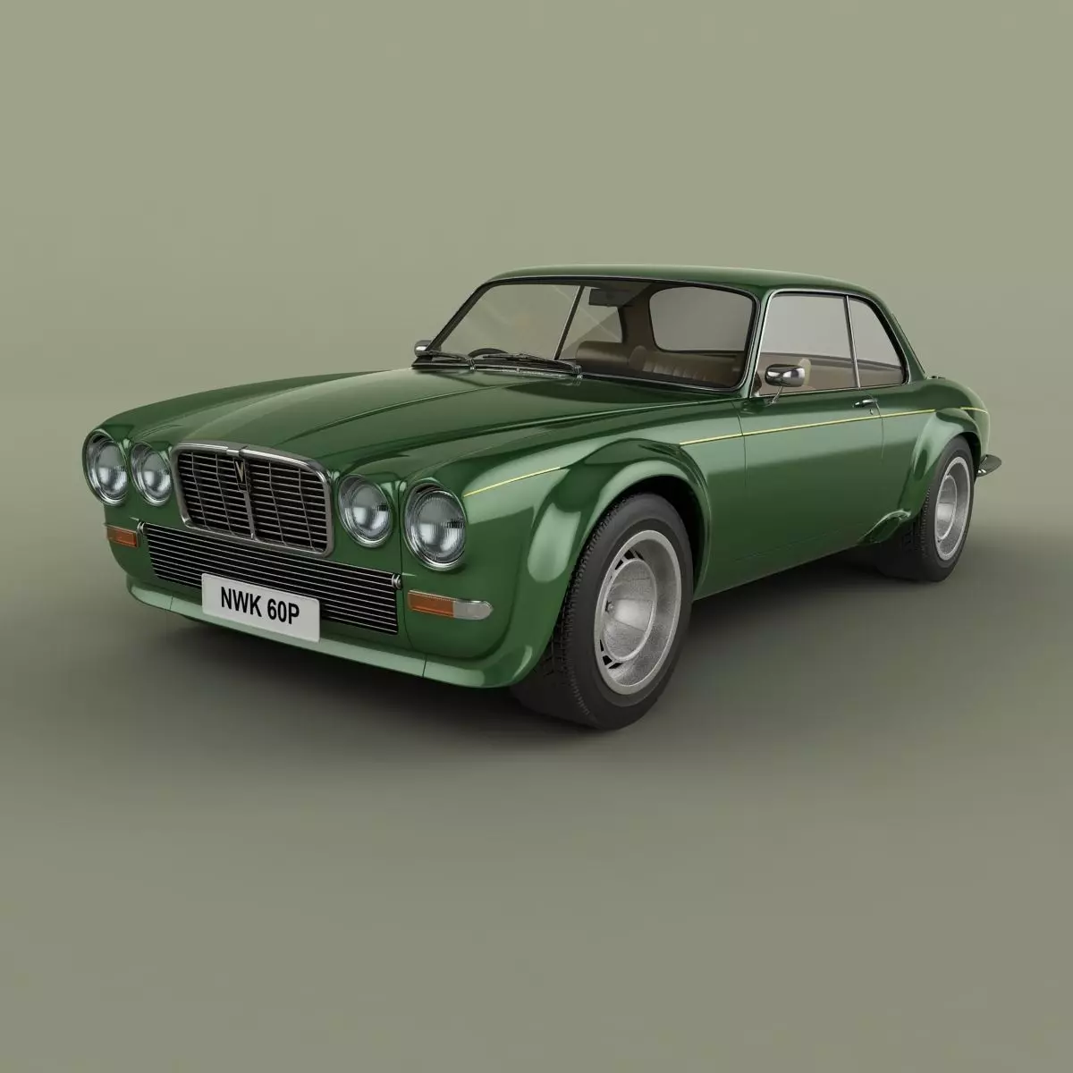 Jaguar XJ12C by Broadspeed 3D model_0