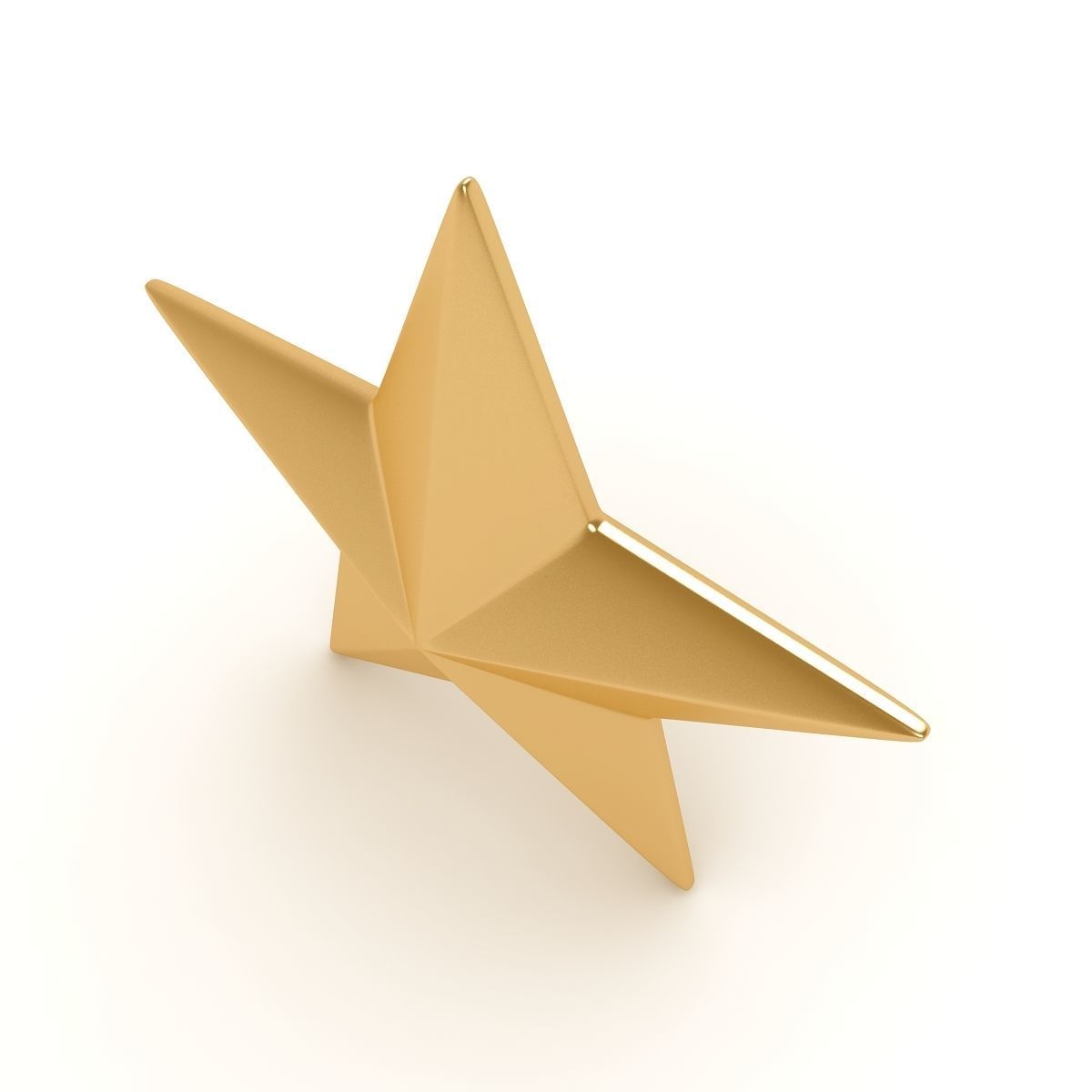 Gold Star 3D model_2