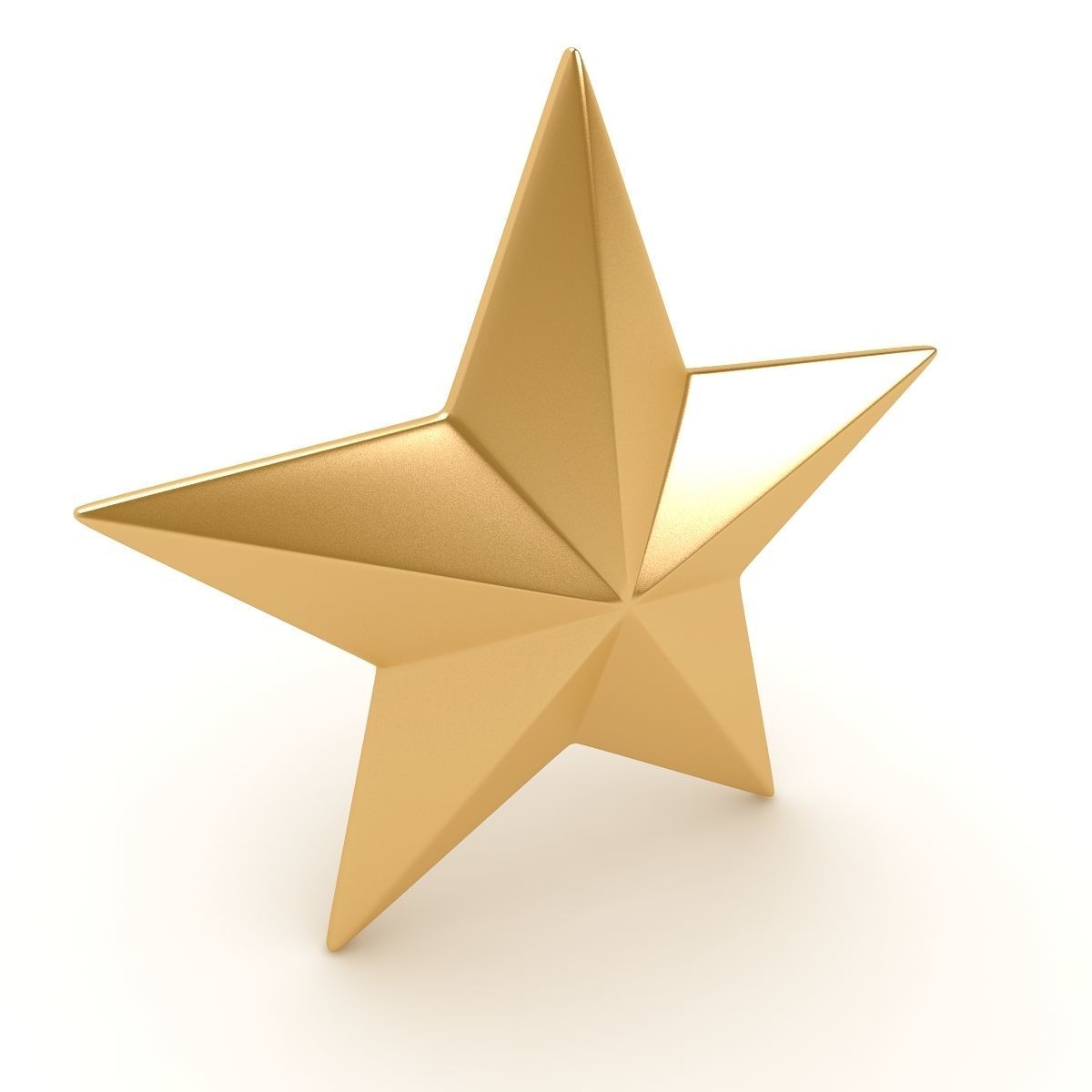 Gold Star 3D model_1