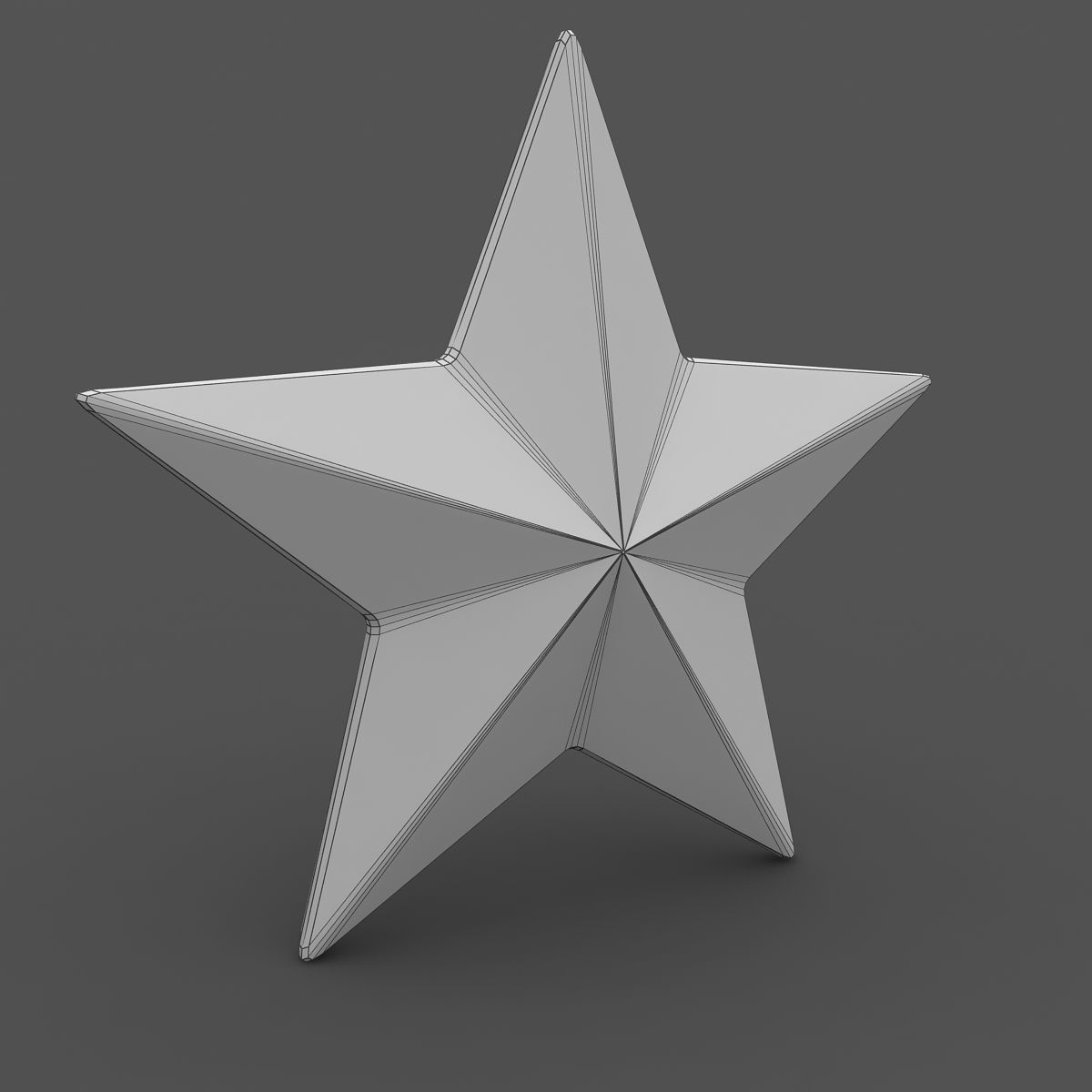 Gold Star 3D model_3