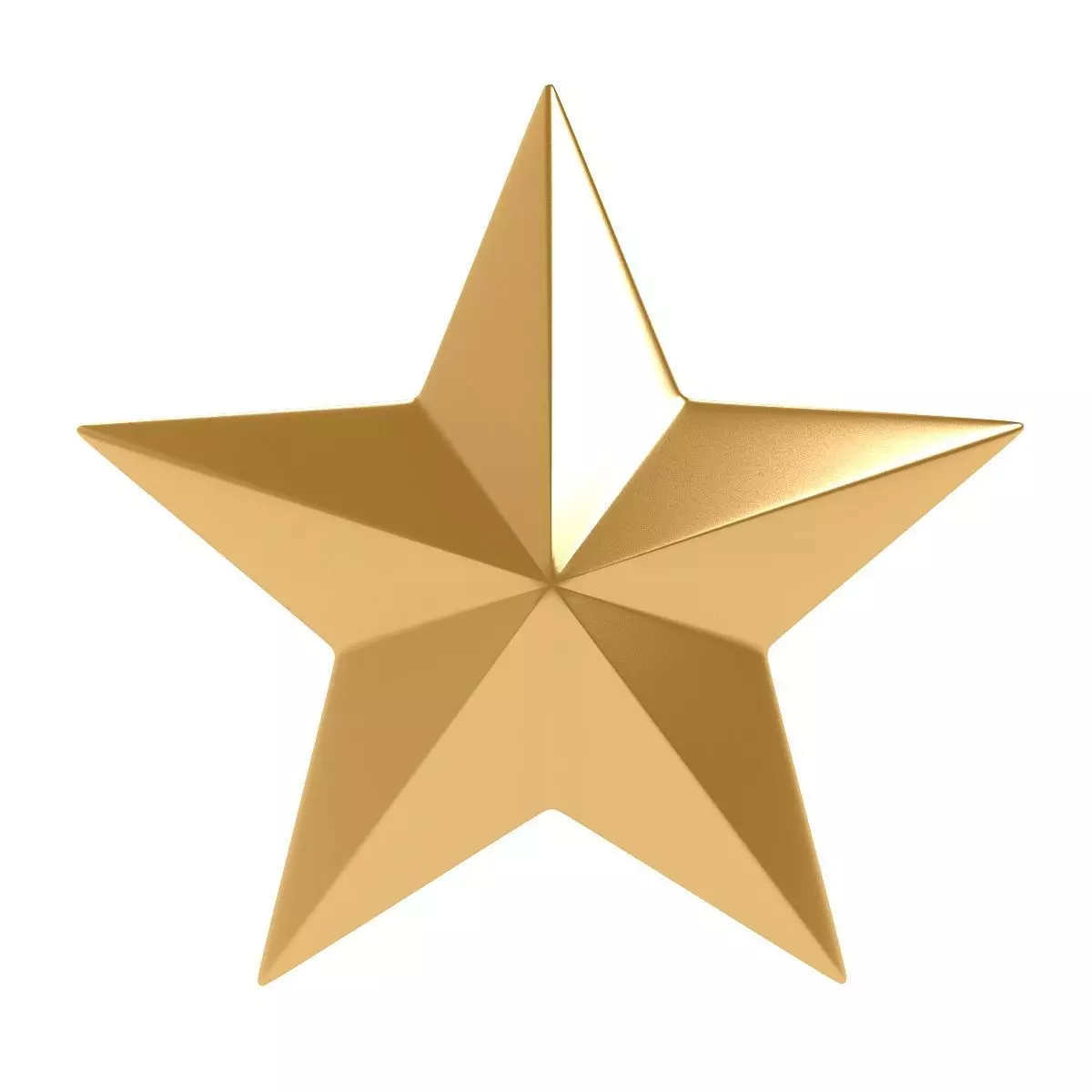 Gold Star 3D model_0