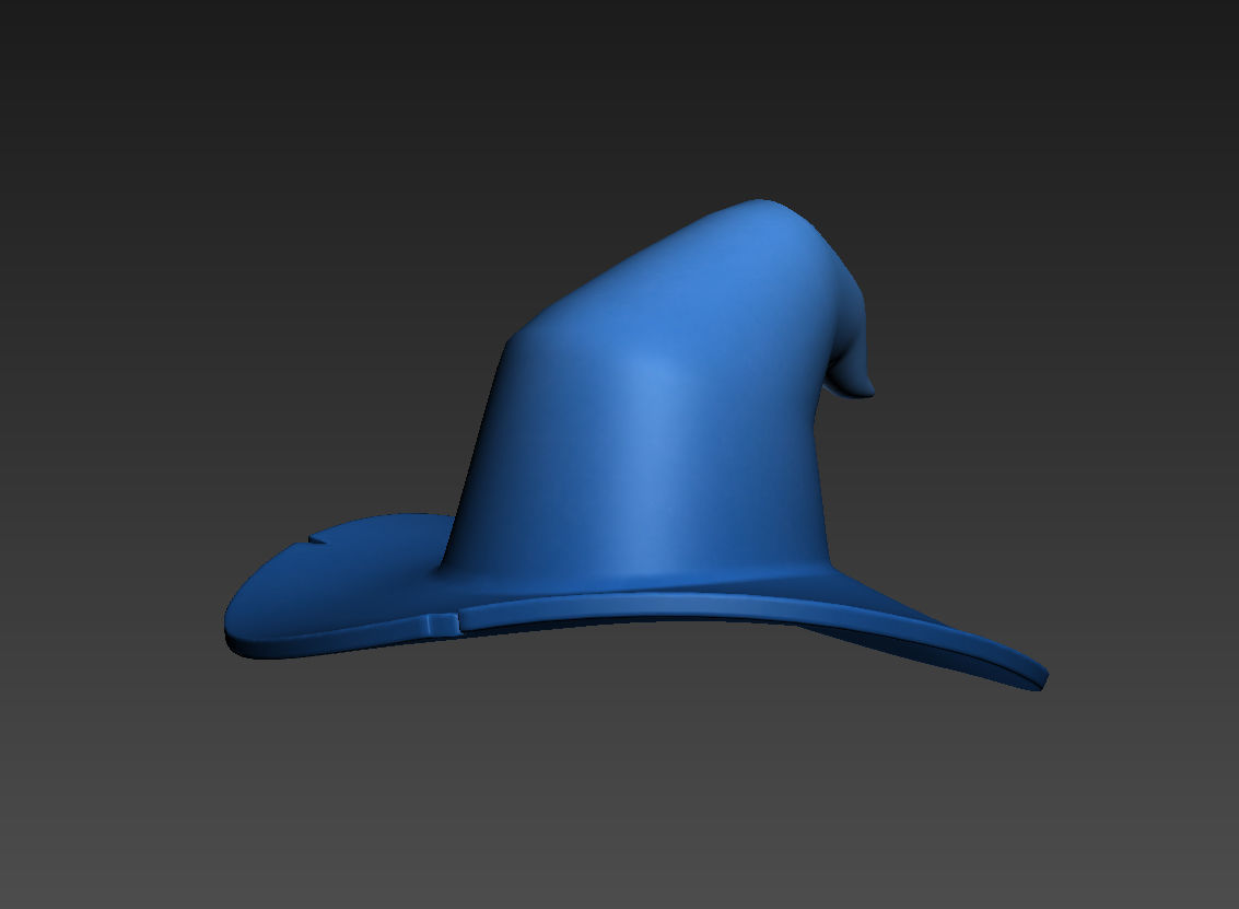 Wizard Hat  Low-poly 3D model_1