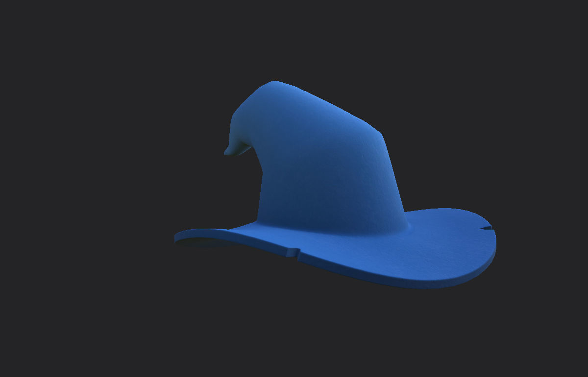 Wizard Hat  Low-poly 3D model_10