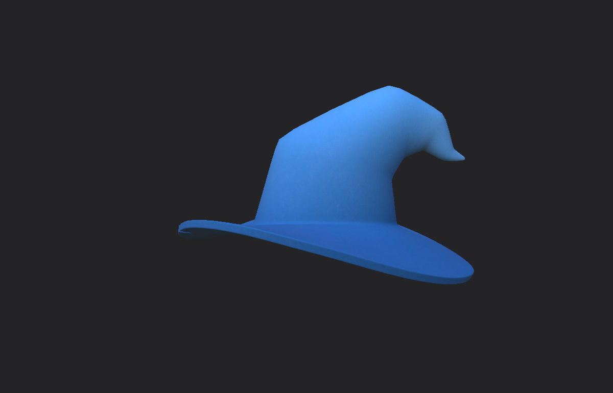 Wizard Hat  Low-poly 3D model_8