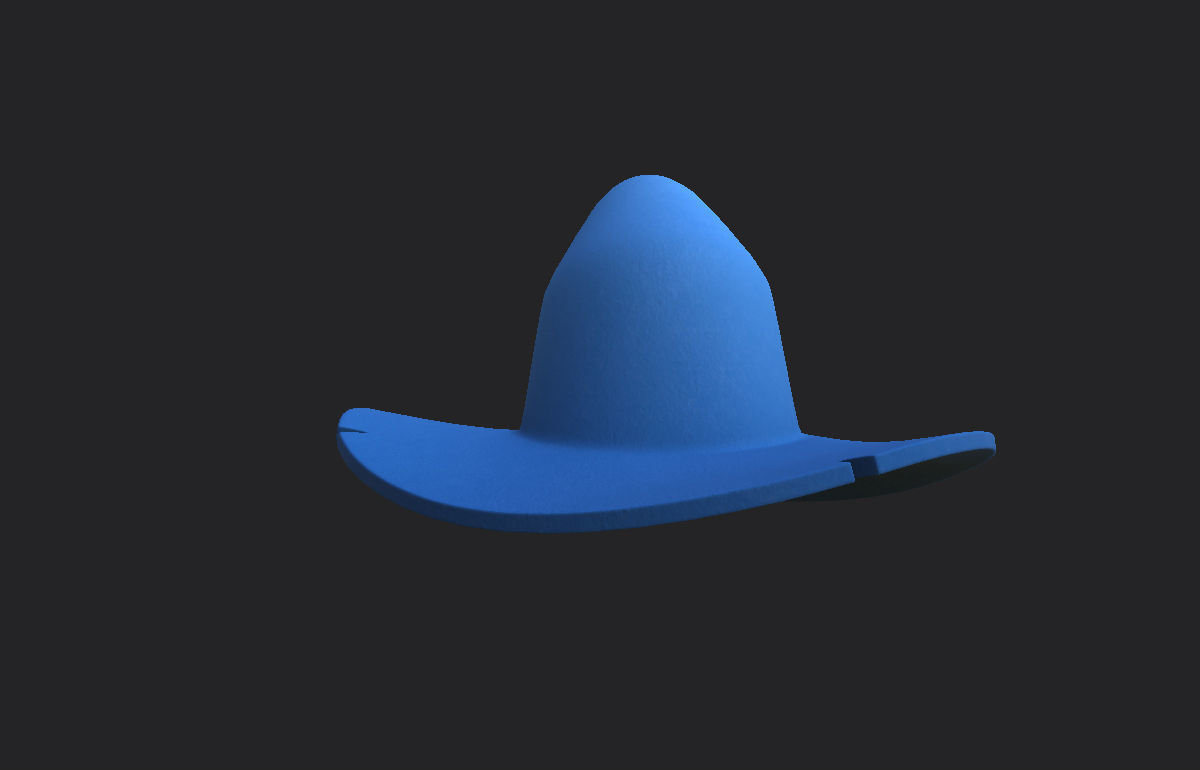 Wizard Hat  Low-poly 3D model_9