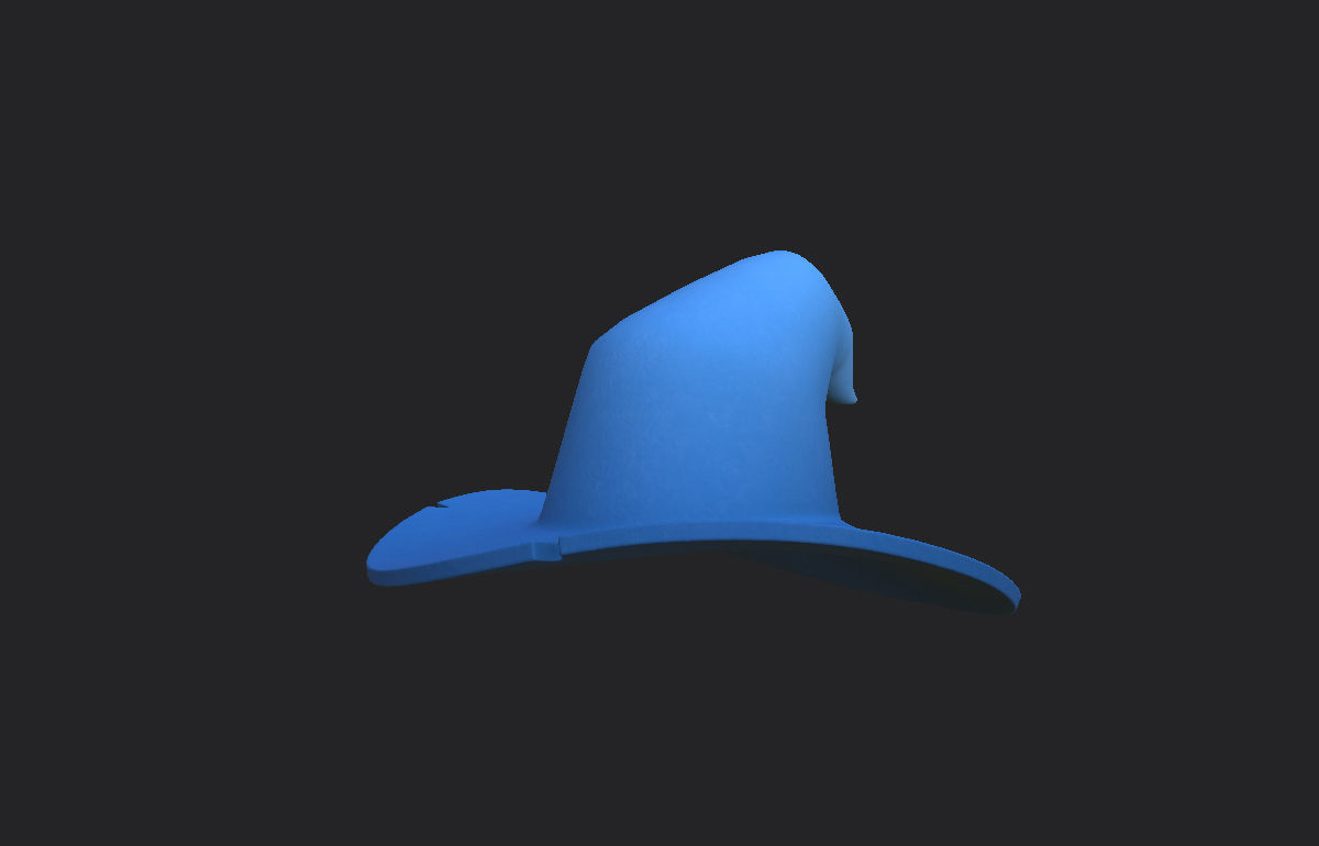 Wizard Hat  Low-poly 3D model_5