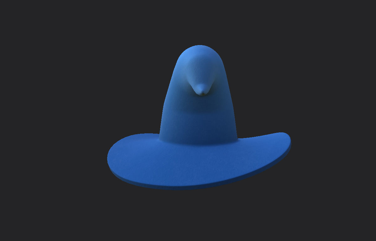 Wizard Hat  Low-poly 3D model_14