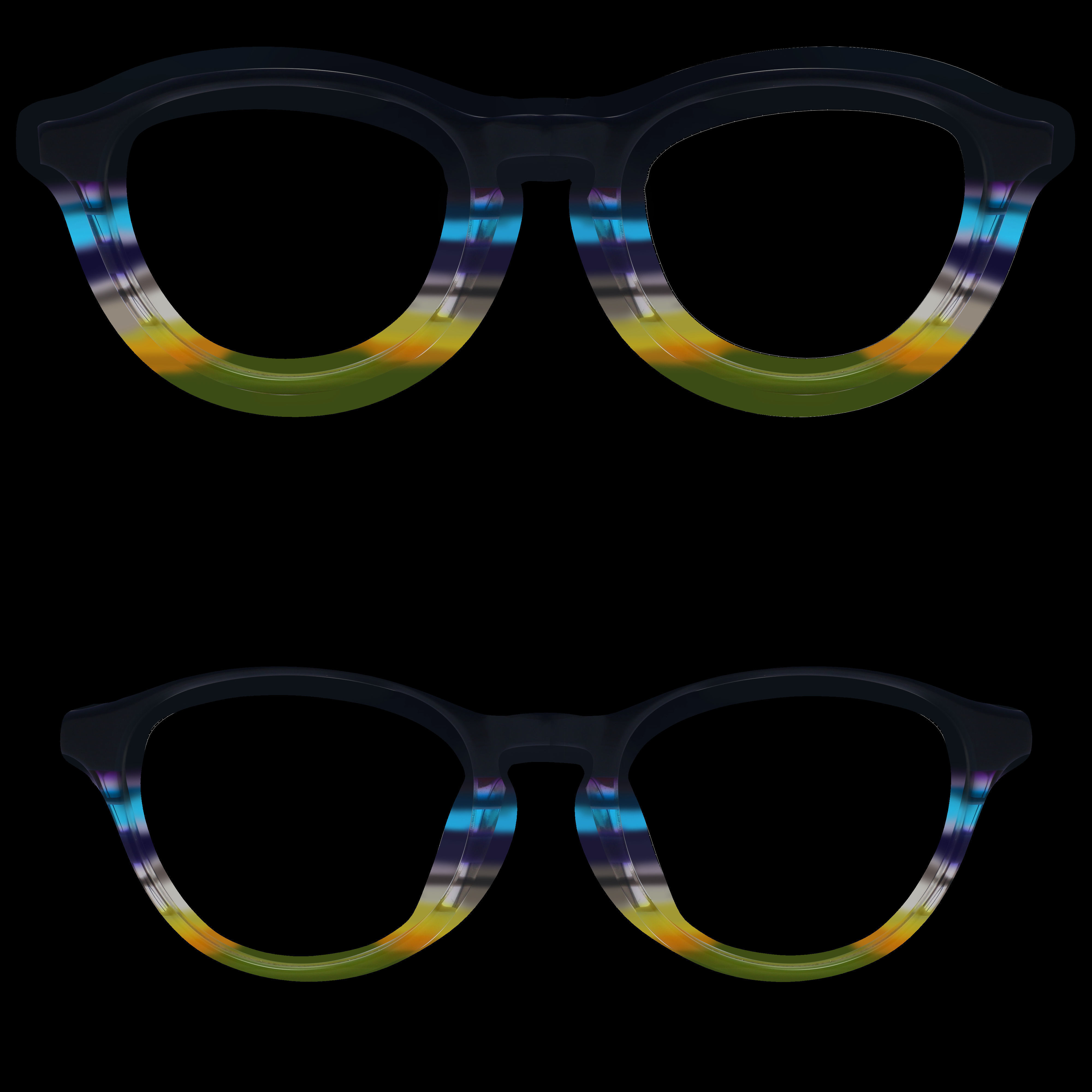 Eyeglasses for Men and Women 3D print model_13